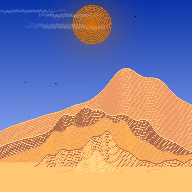 Painted Mountain Sunset #18