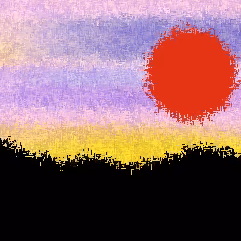 Sunset in memory #9