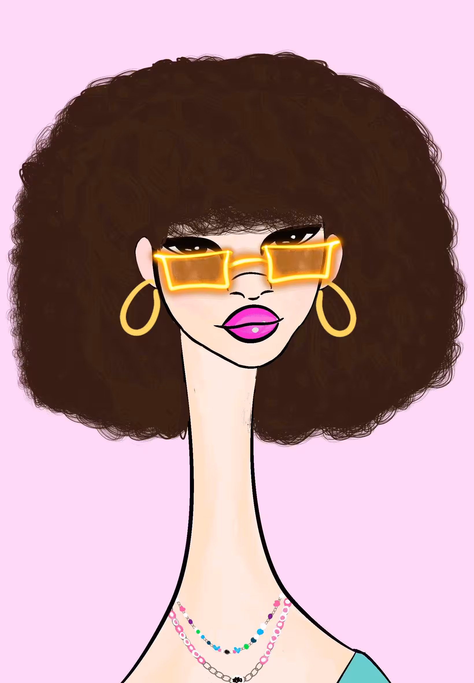 Long Neckie Lady #2766