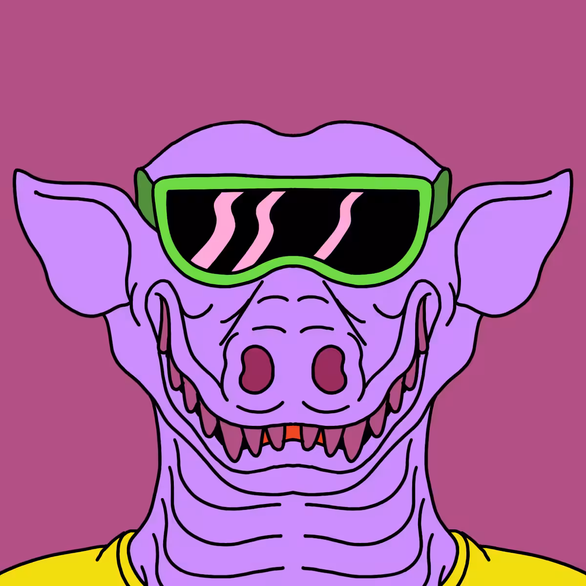 |Hedz| Purple Cyber-gator