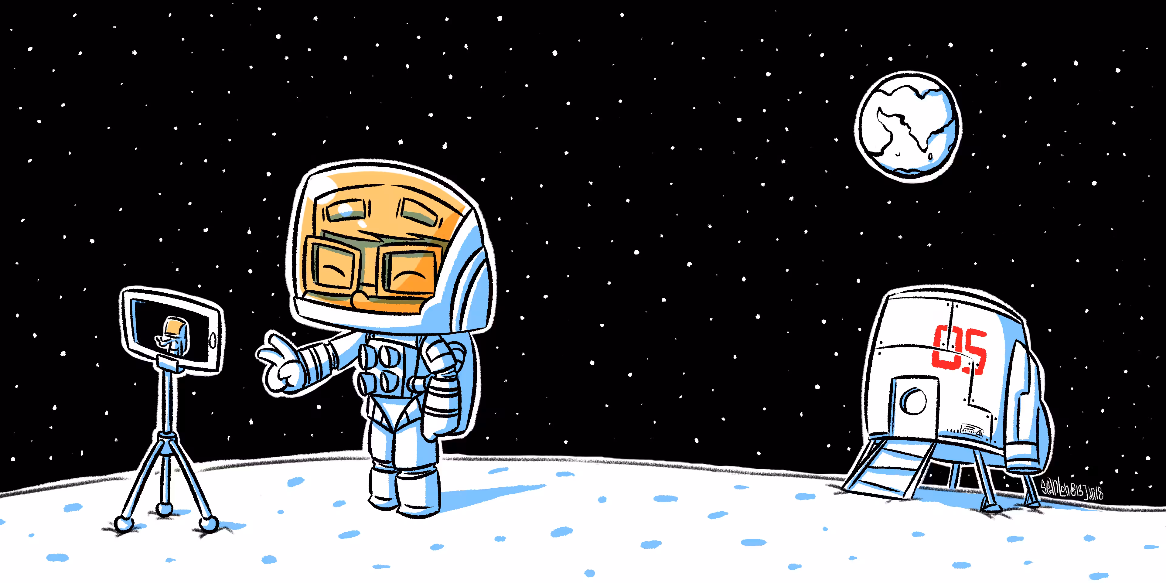 man on the moon