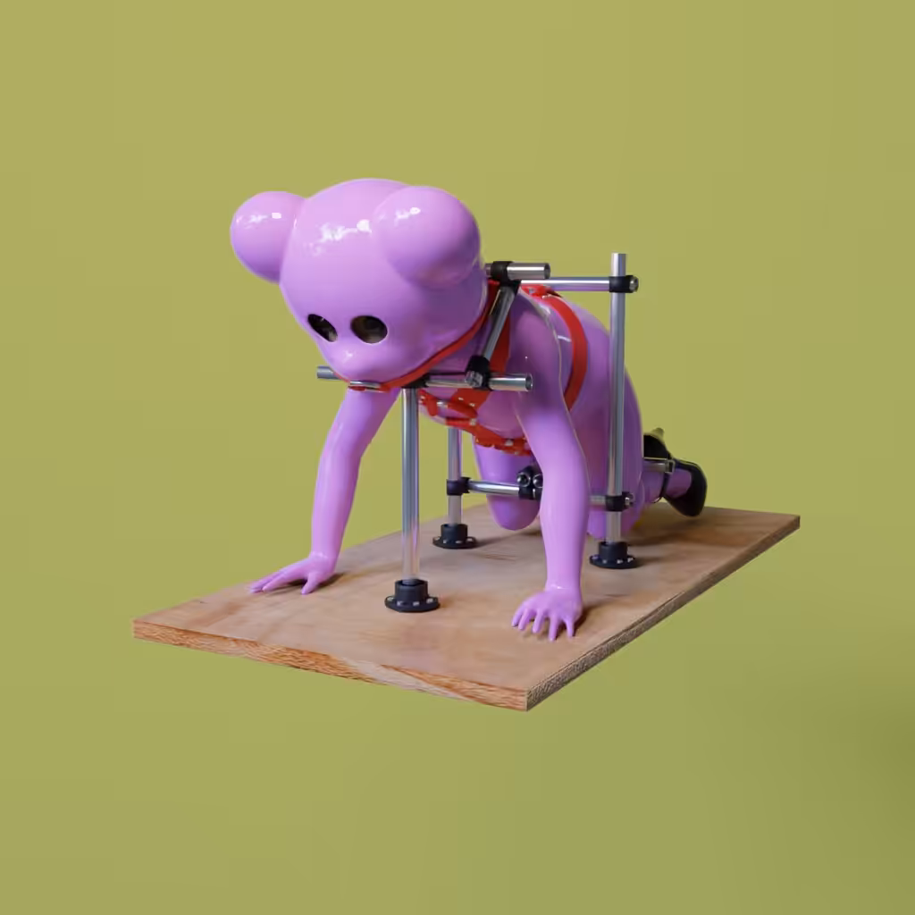 DeviceBear 01 in Pink latex suit