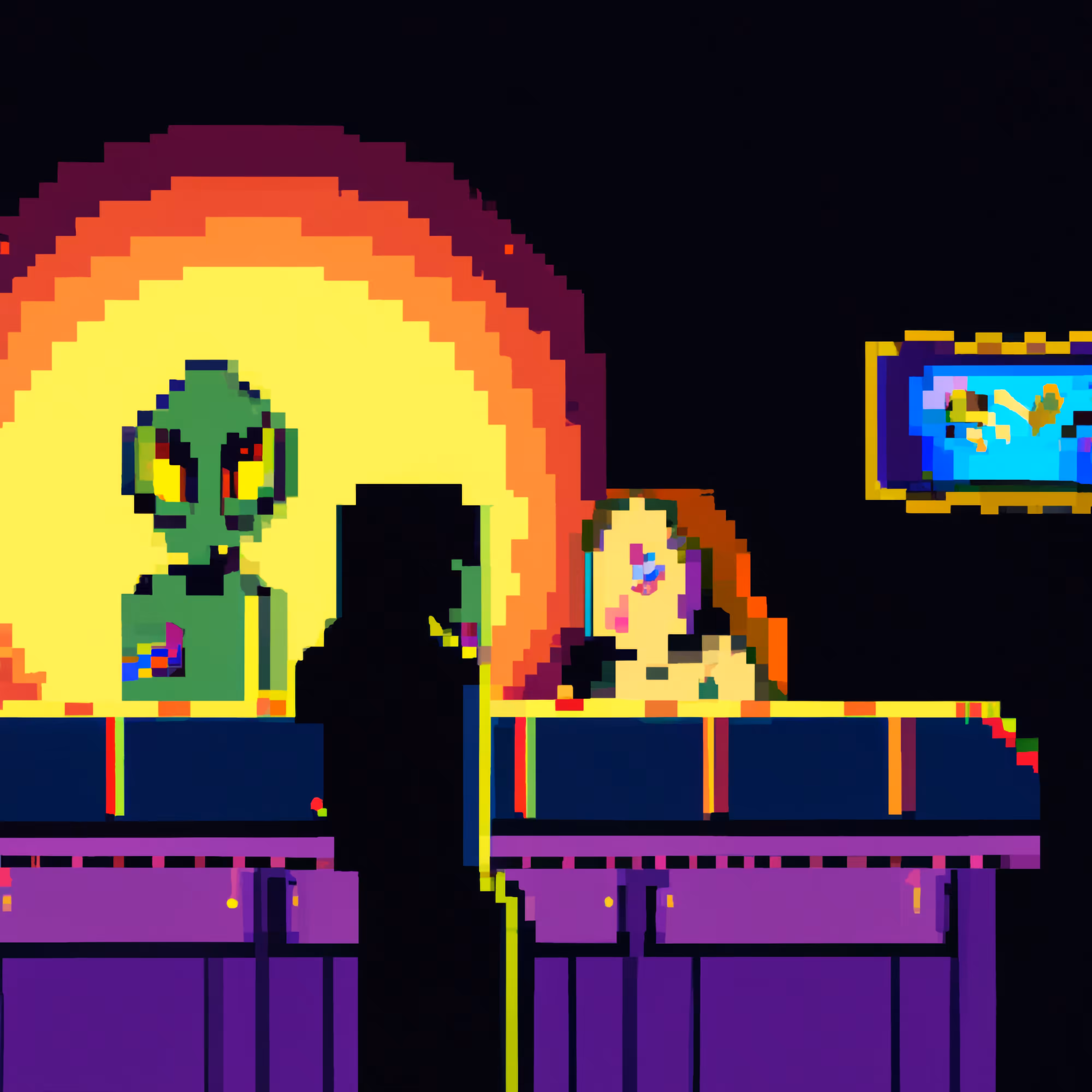 Mona Lisa Meets an Alien in a Bar #9