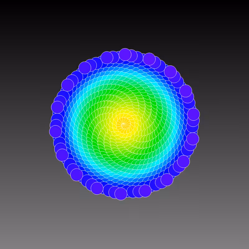RAINBOW FLOWERS #40