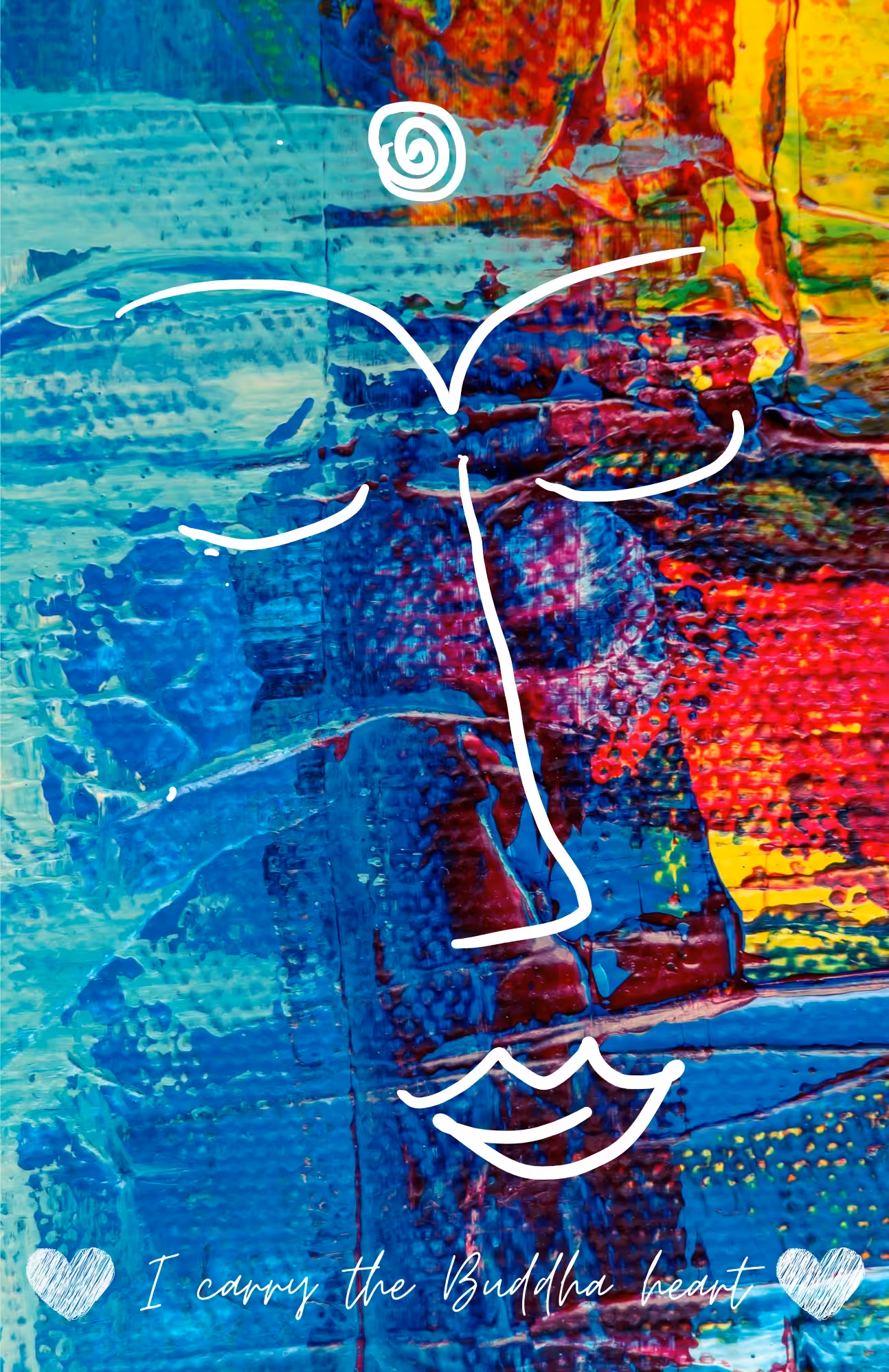 Karma Doodle #1 "I Carry the Buddha Heart"