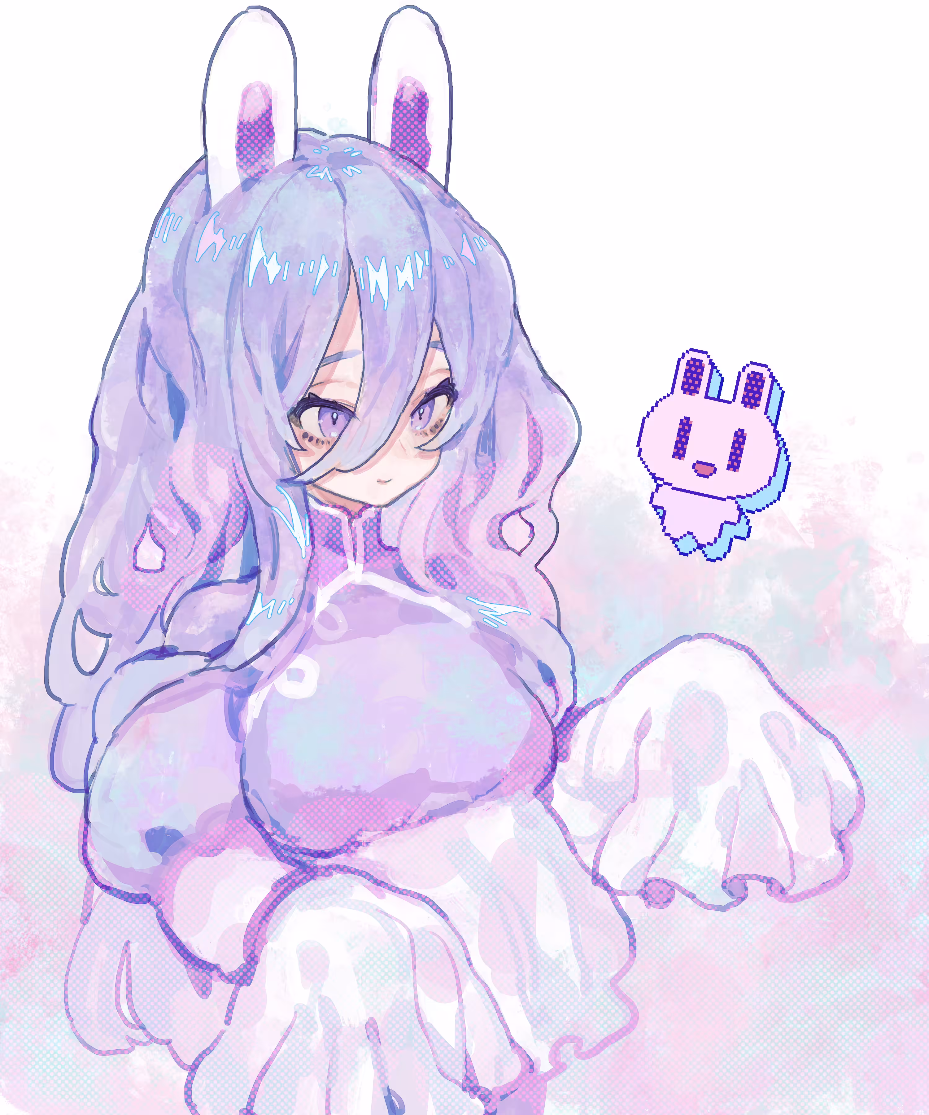The little rabbit she made.