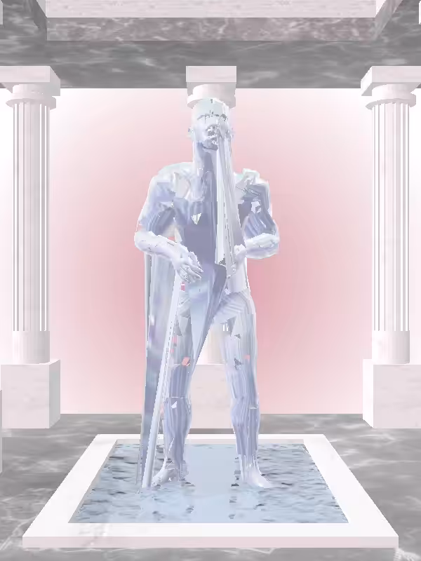 HeavenComputer: The Old Melted Blue Man #5027