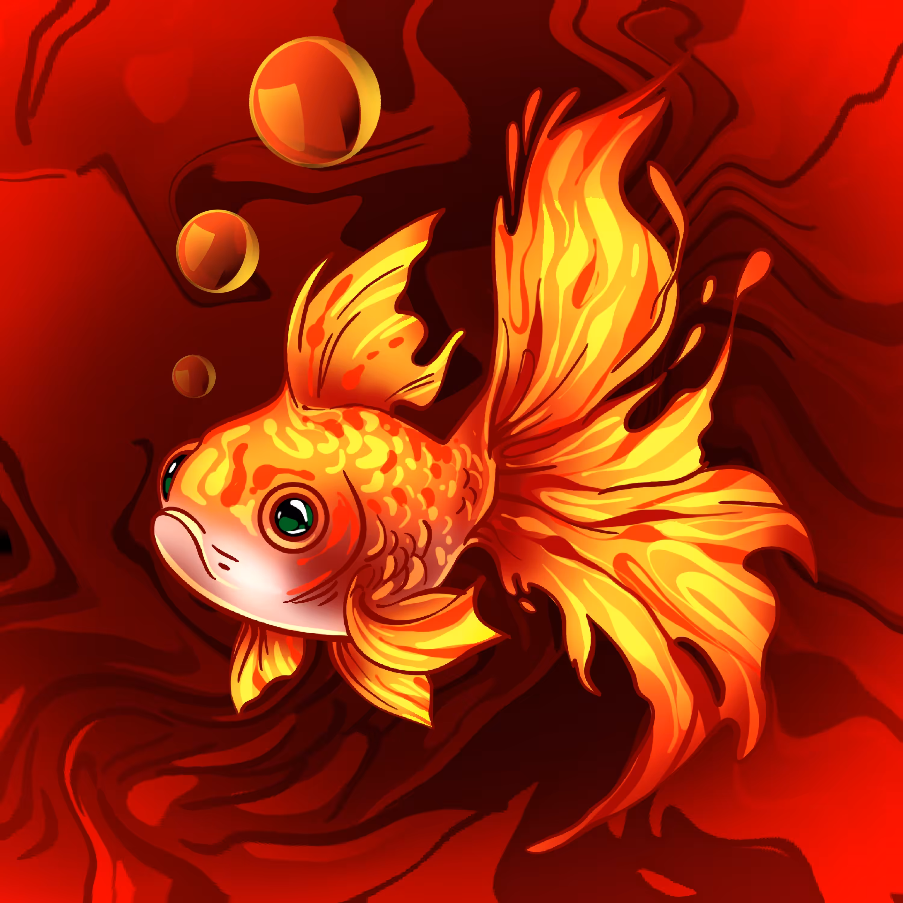Golden Fire Fish