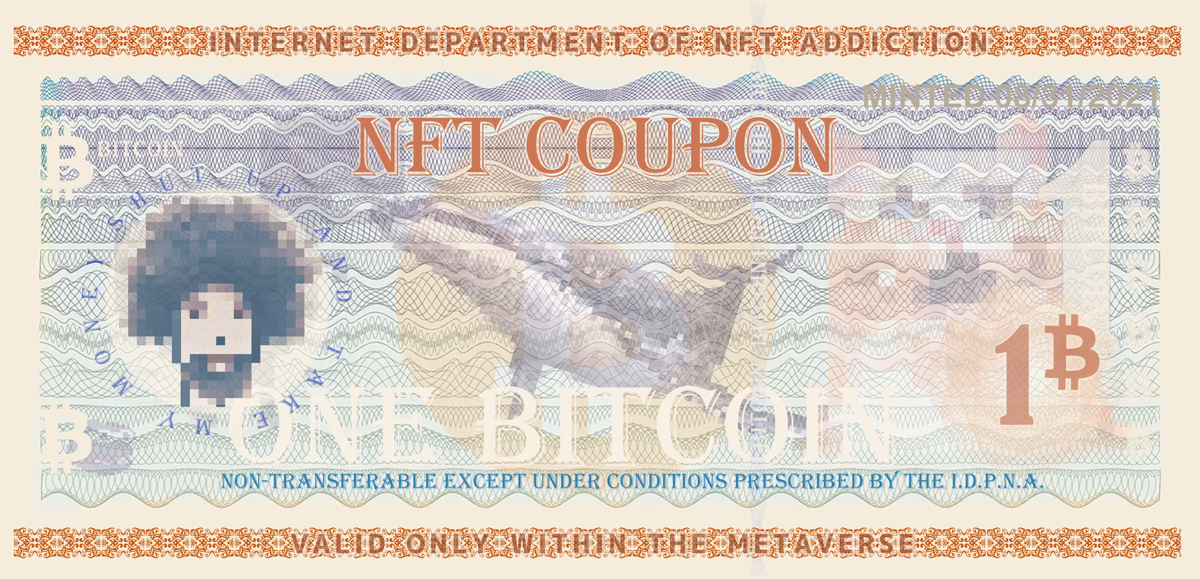 NFT COUPON BITCOIN EDITION feat. Superstar Block Ross