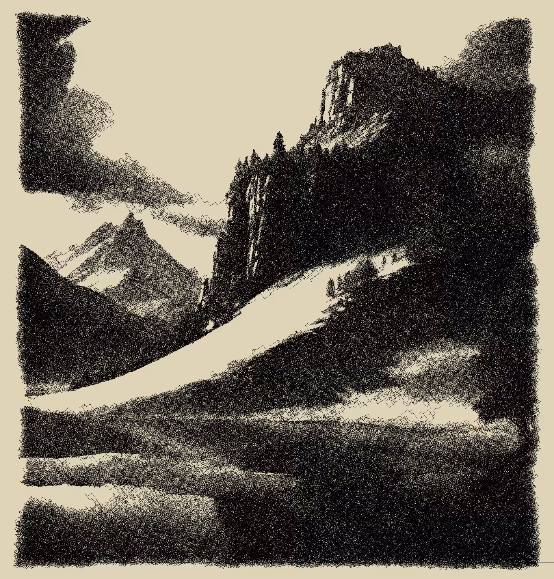 Valley in Mountains #18