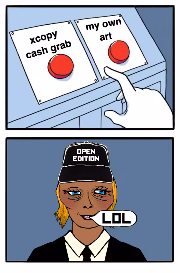xcopy cash grab or my own art
