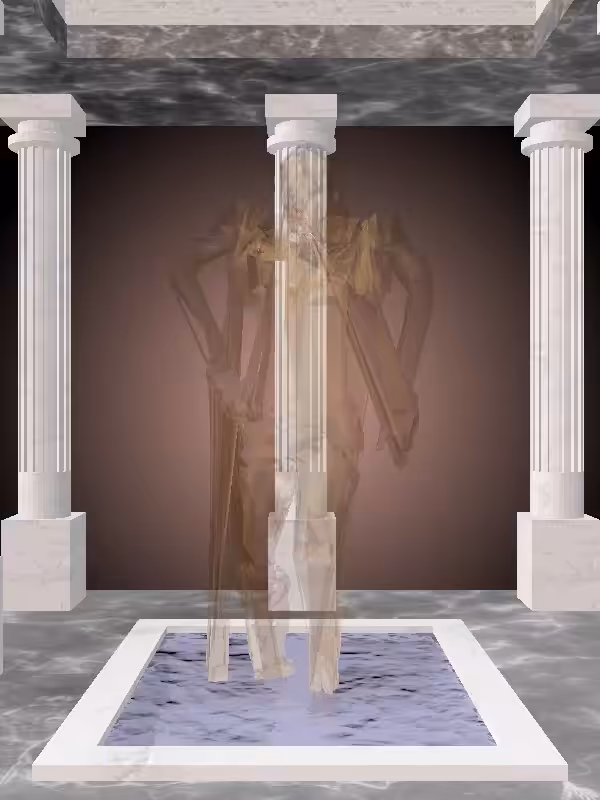 HeavenComputer: The Fading Injured Old Bronze Woman #1883