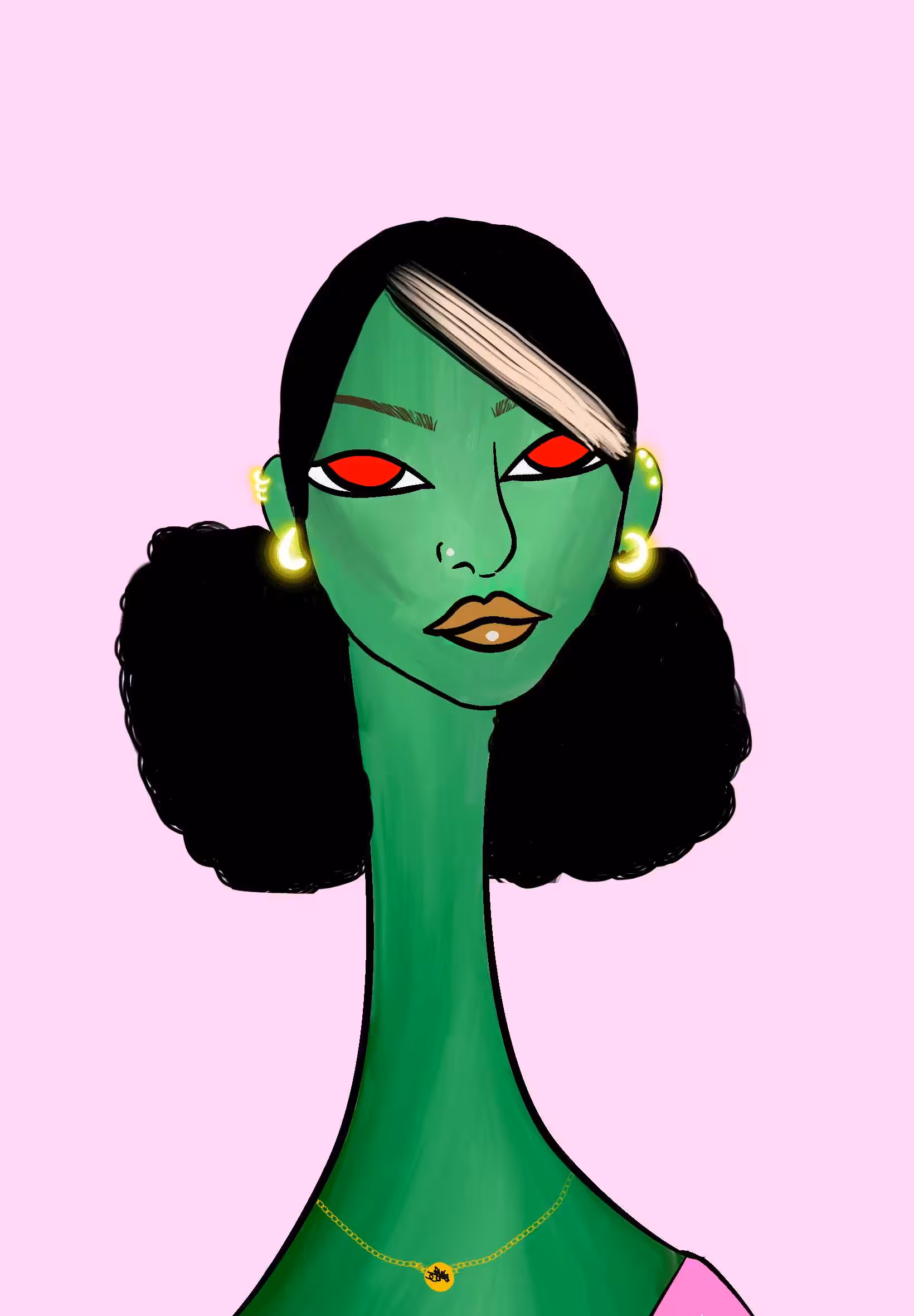 Long Neckie Lady #2702