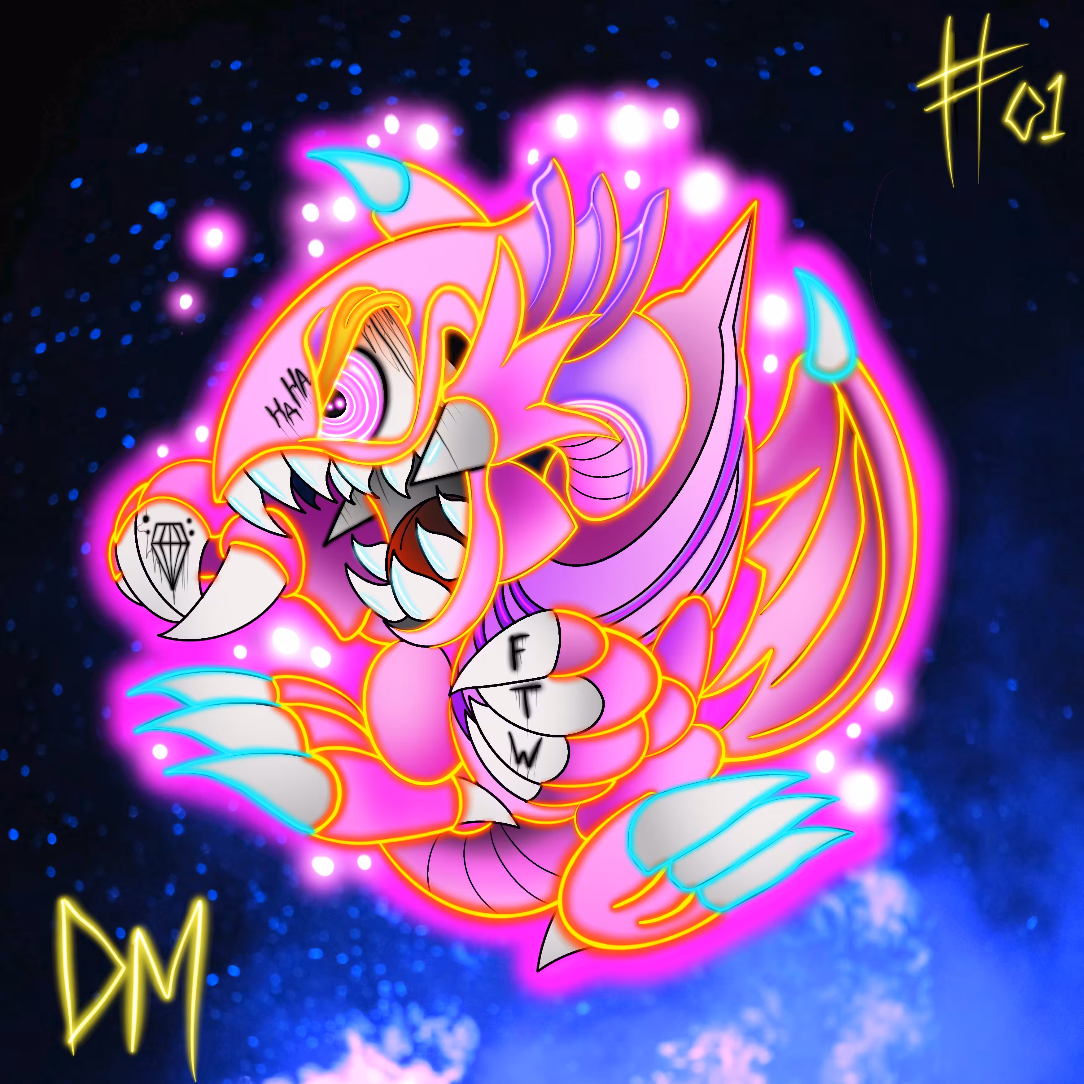 P1NK Eyed New School Dragon 