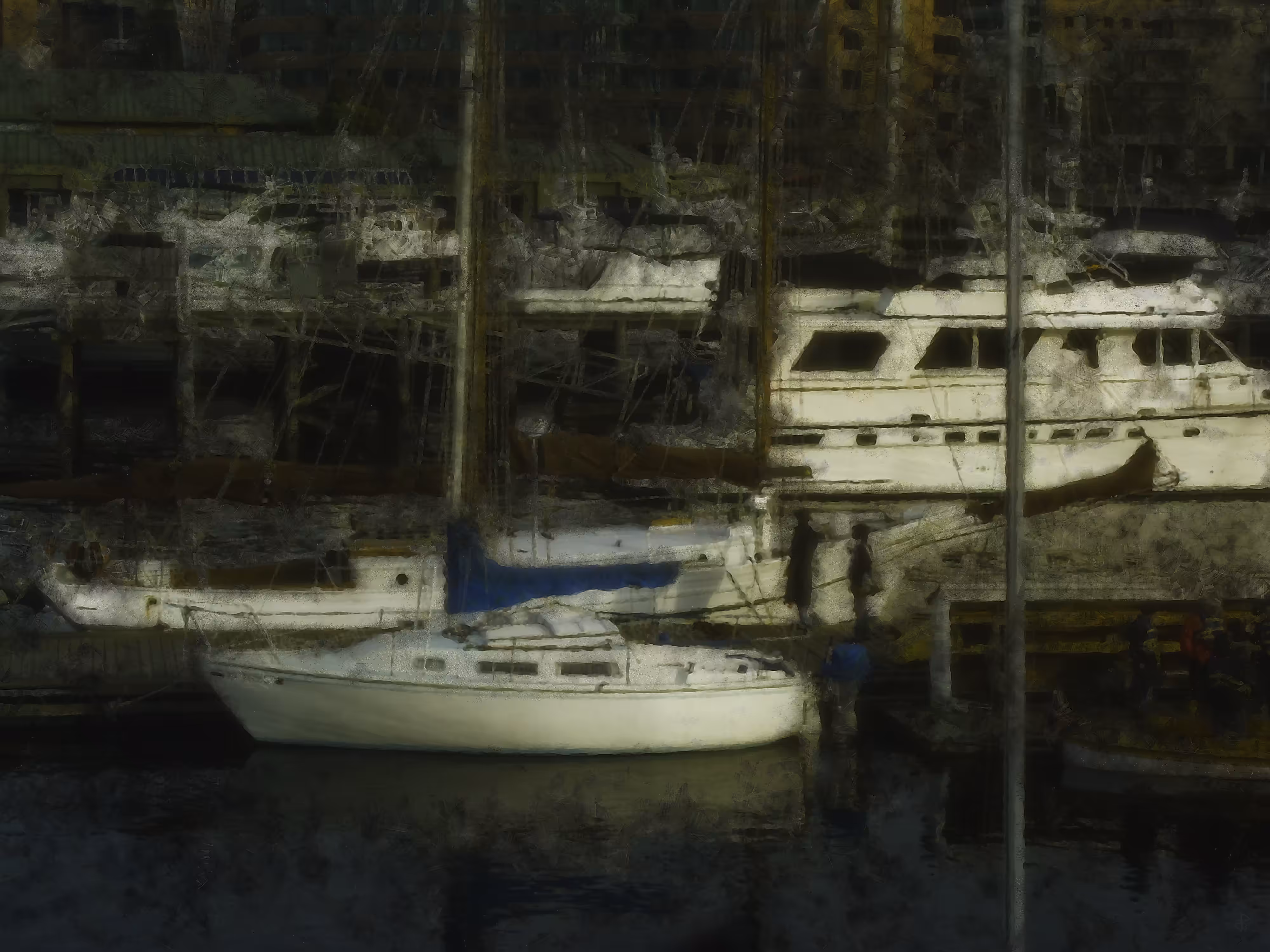 On the docks