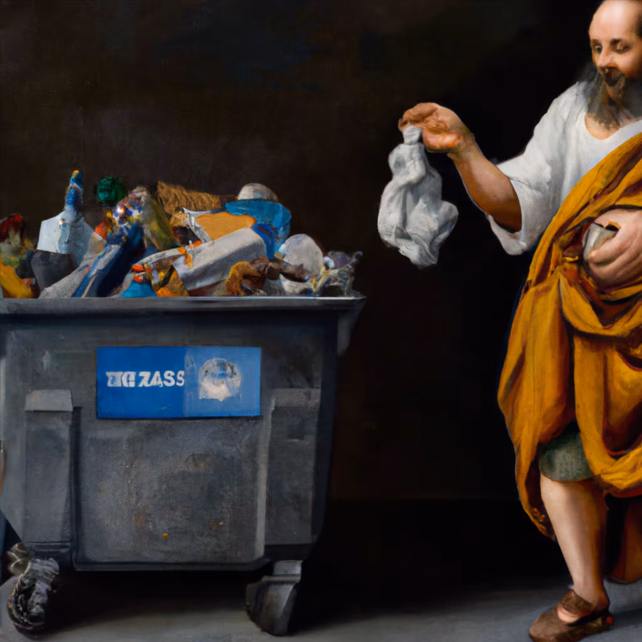 "St. Jerome and the Garbage Pile" by Caravaggiani
