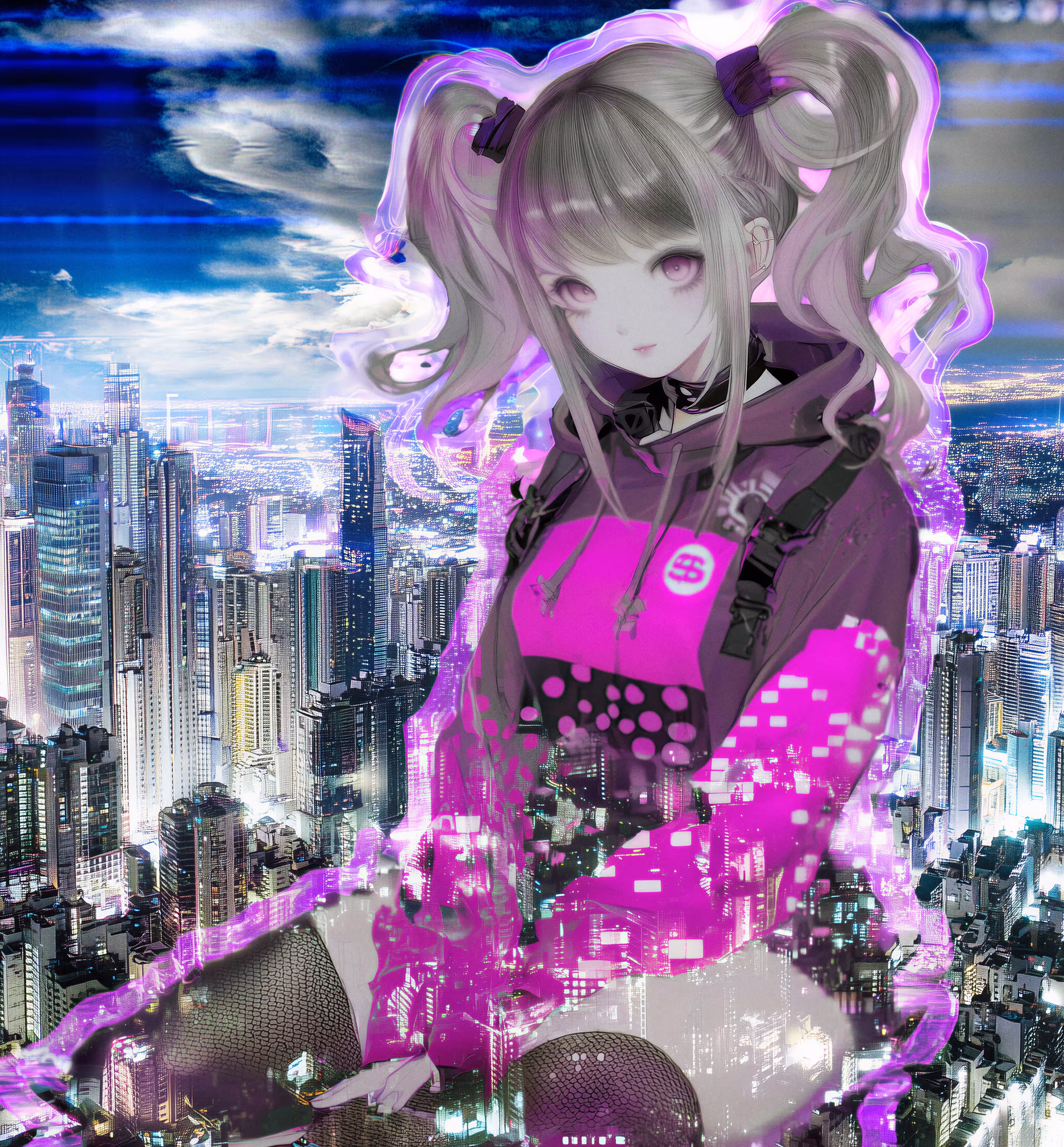 Girl Rendered as a Transmission Error