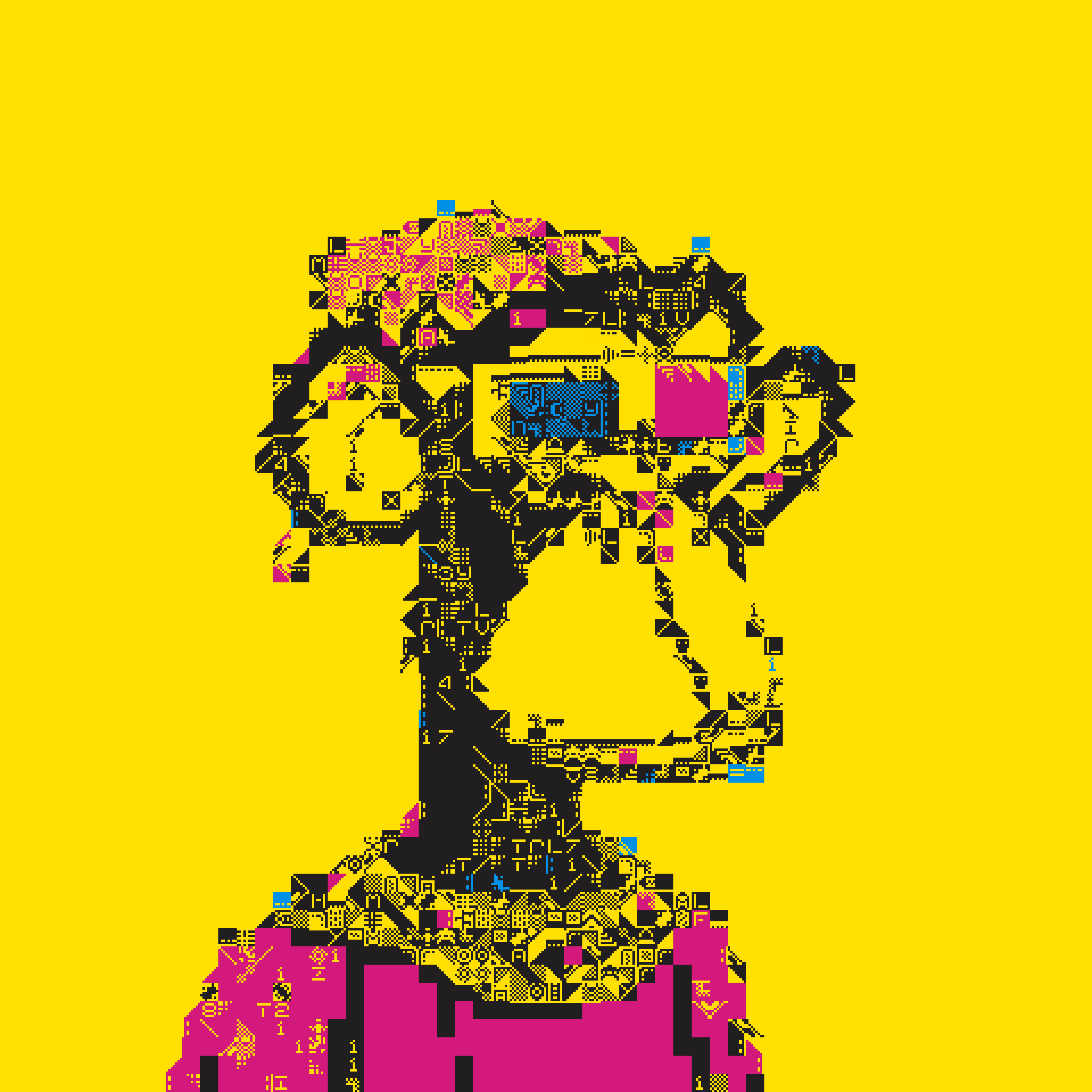 3D CUBIST APES #30