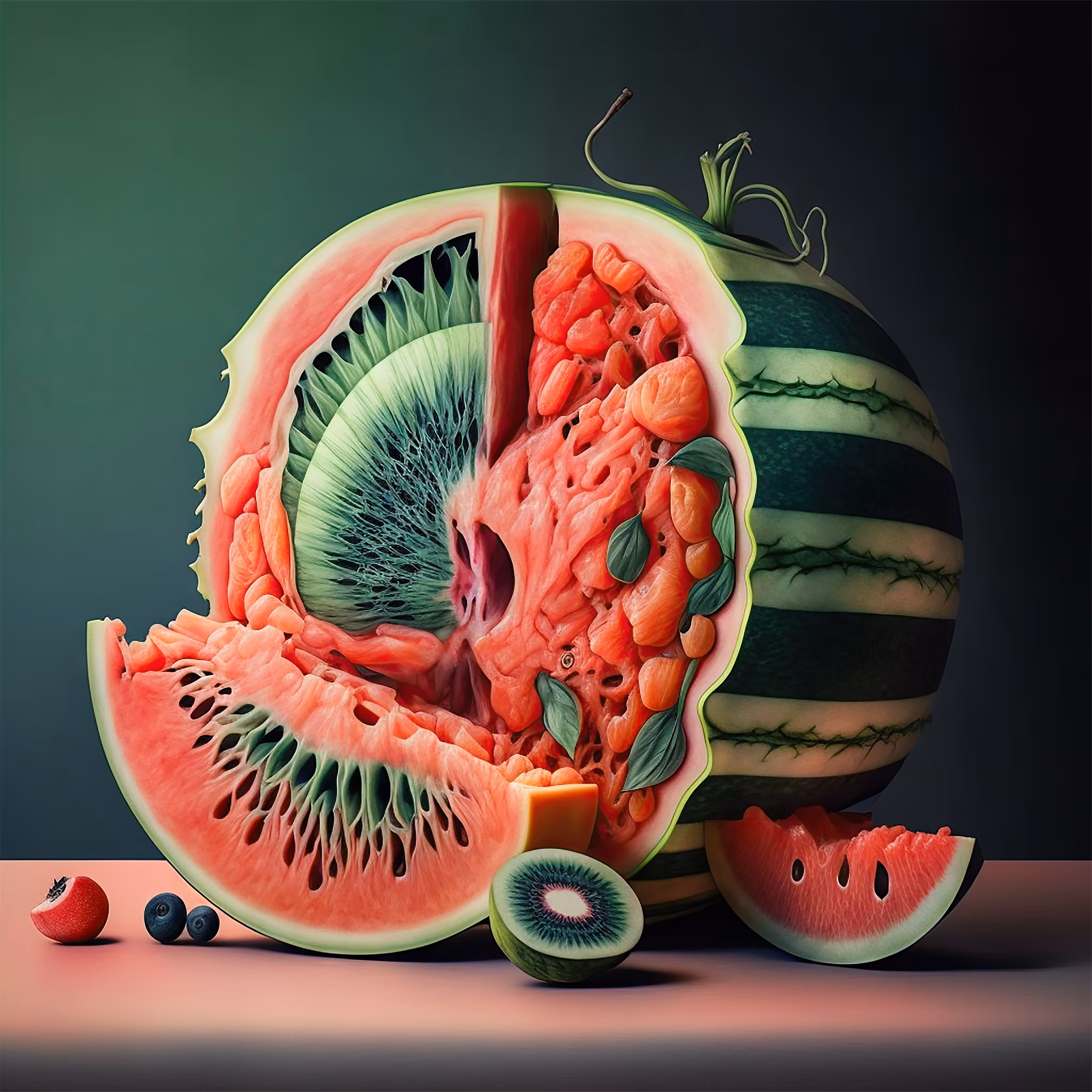Still Life with Kiwi. 001