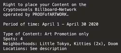 CV Billboard-Network 04/2020