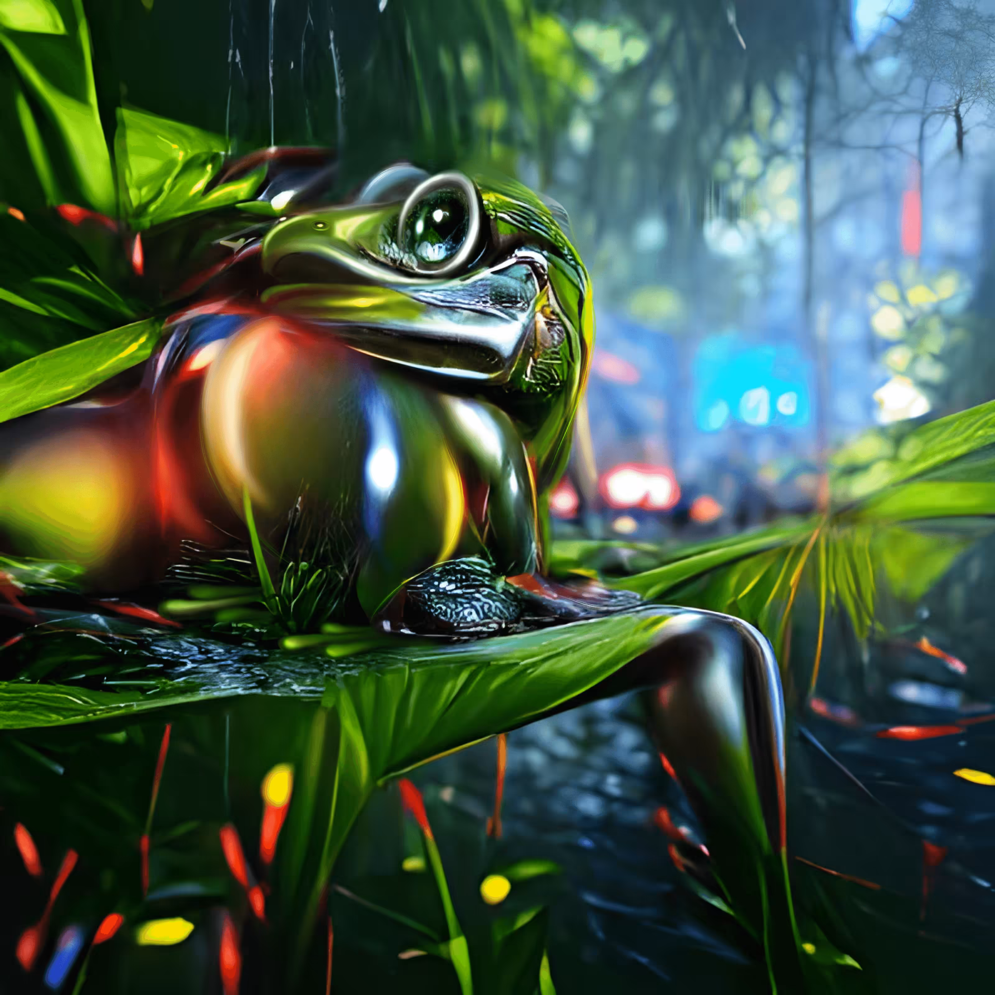 Neon Jungle Frog