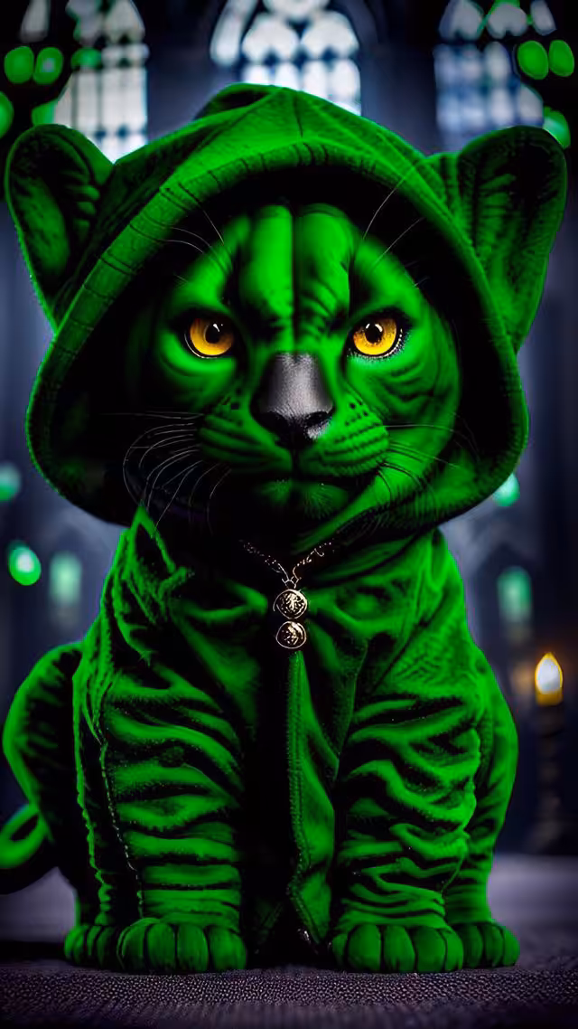 Green Emerald Kitty