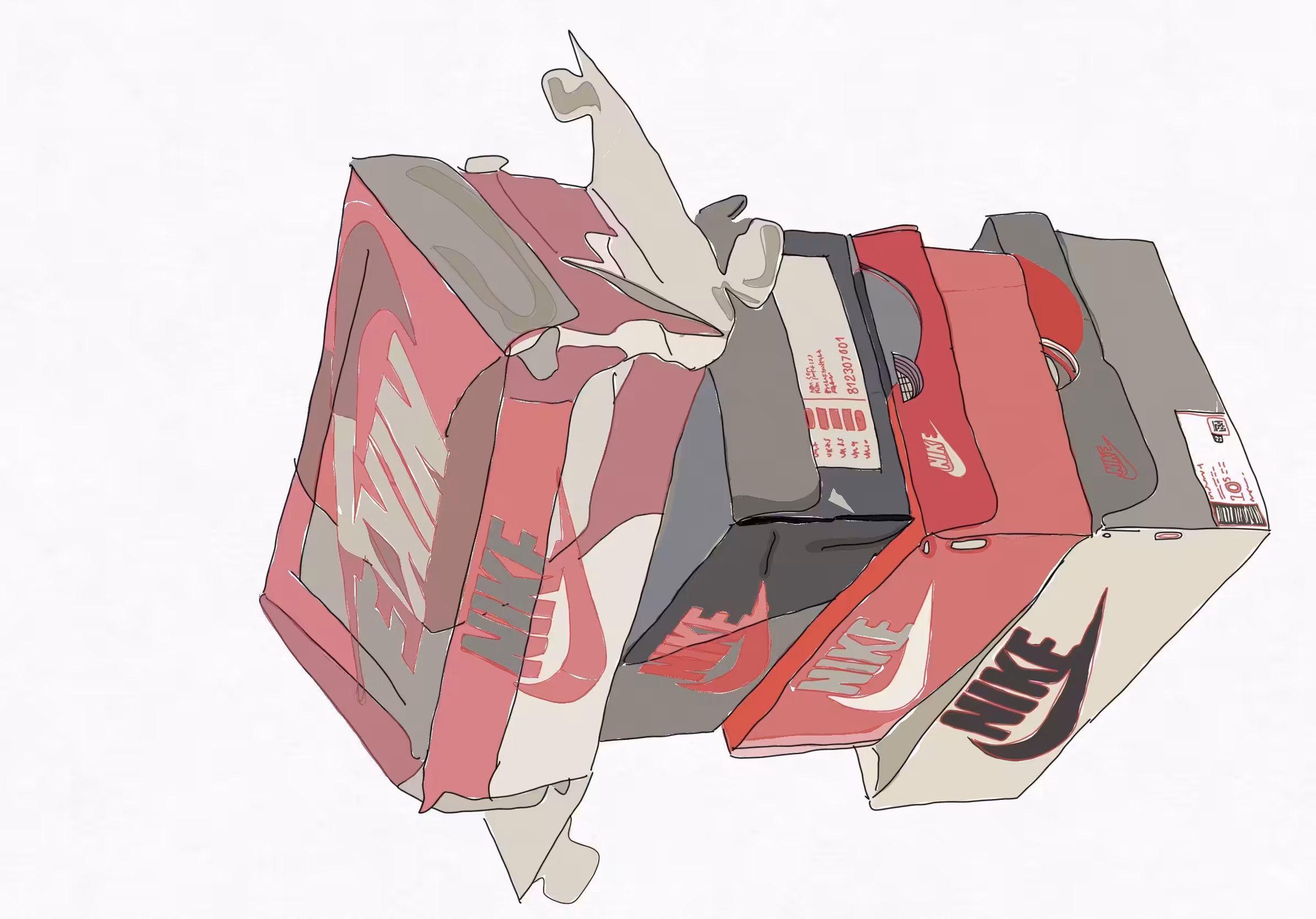 box collection red 