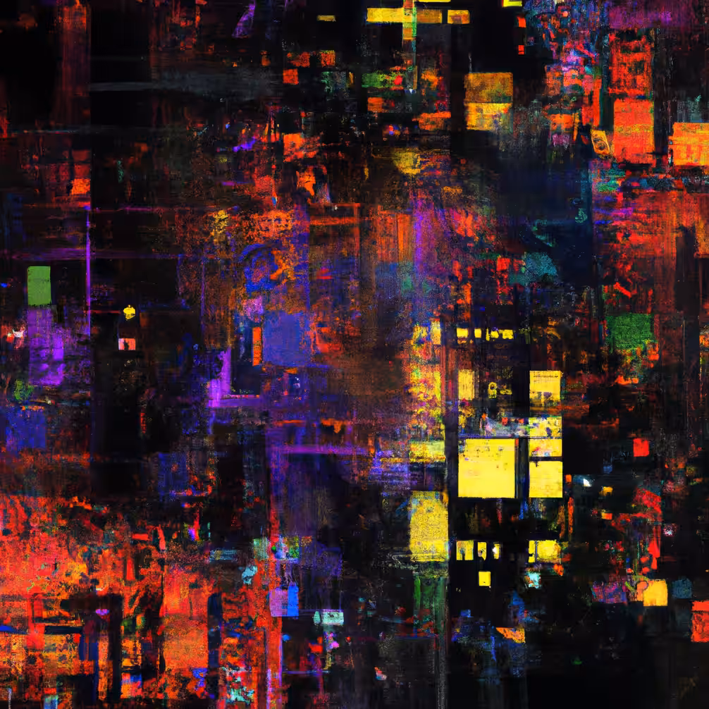 abstract city geometric digital art 003