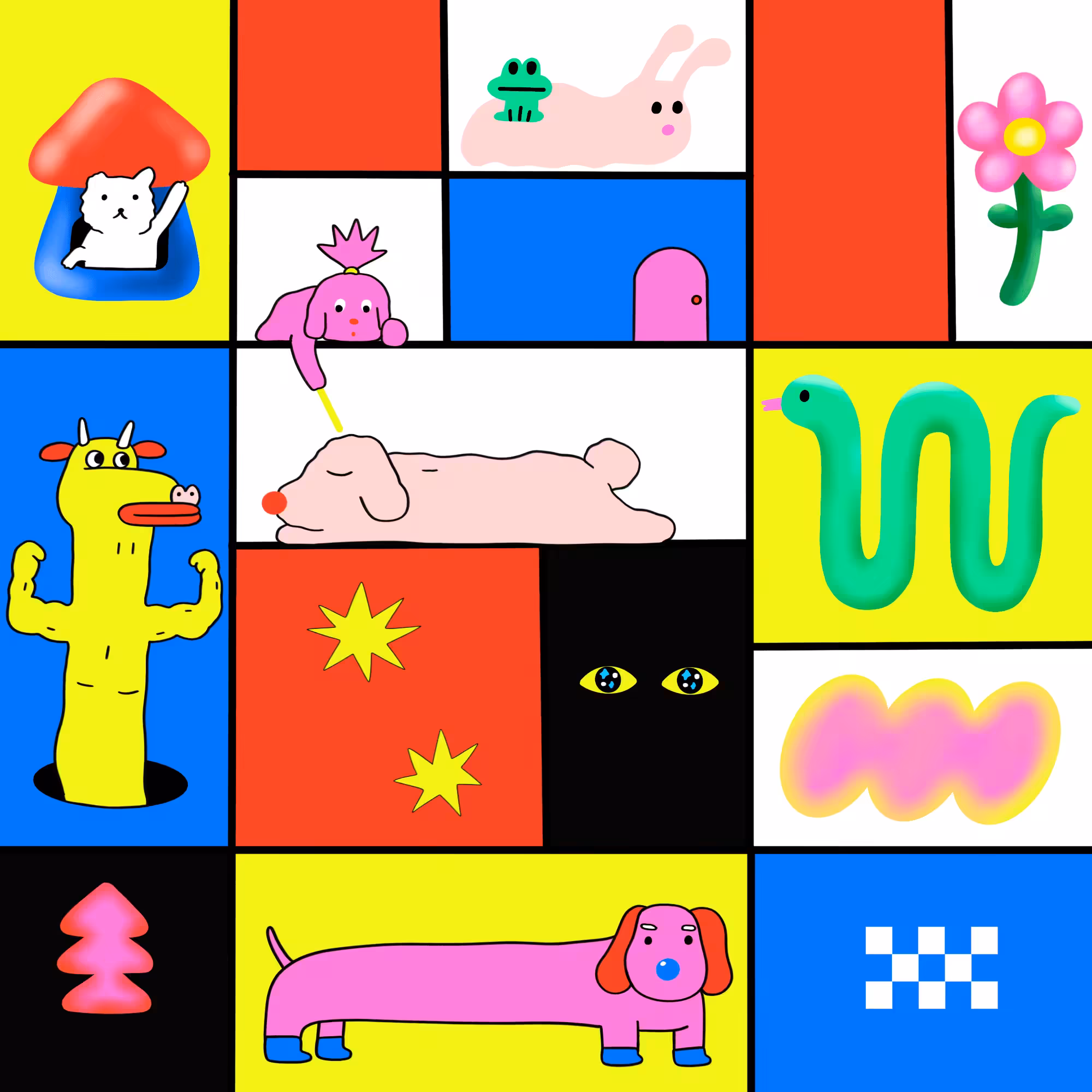Mondrian's Friends #42
