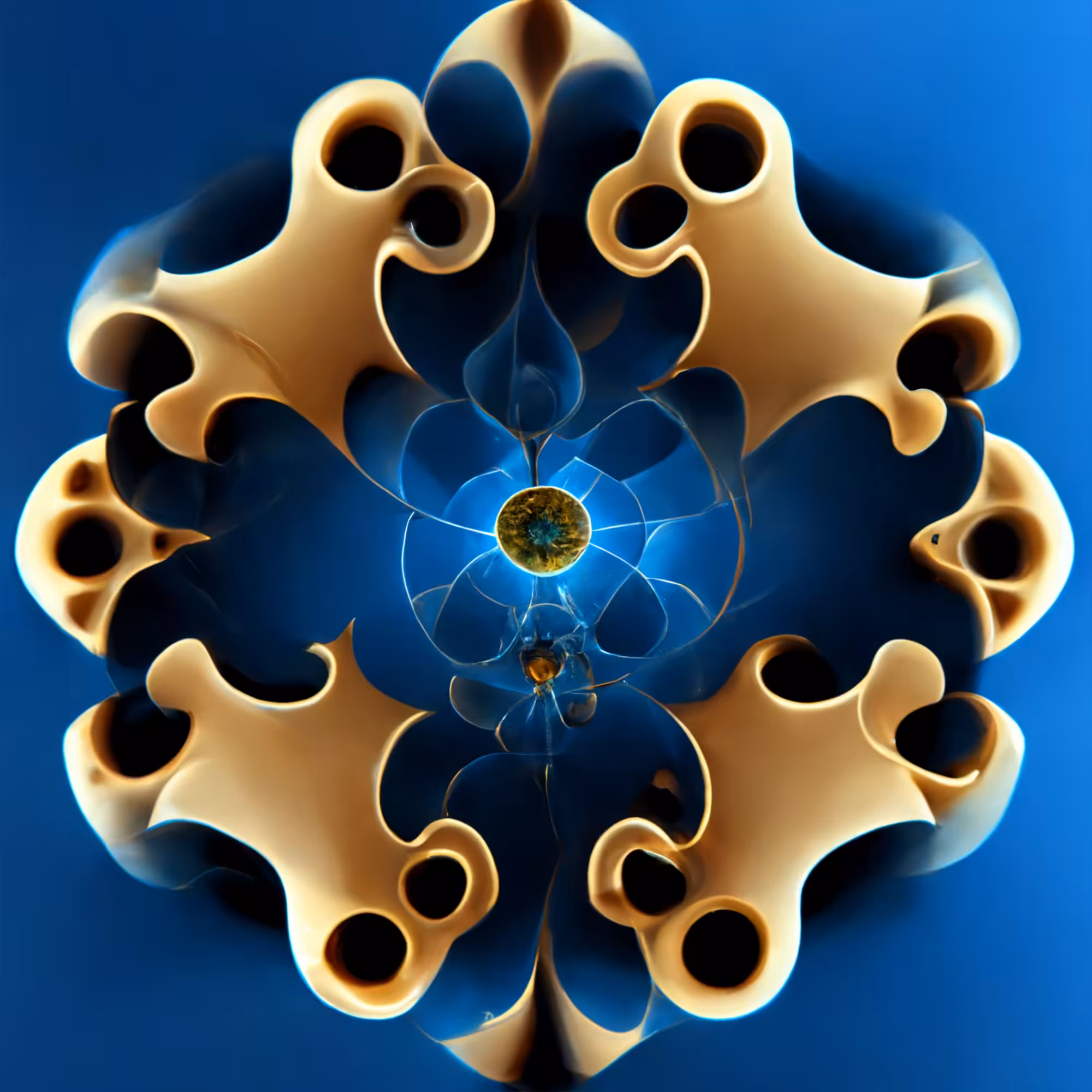 Julia fractal spinning in space #4
