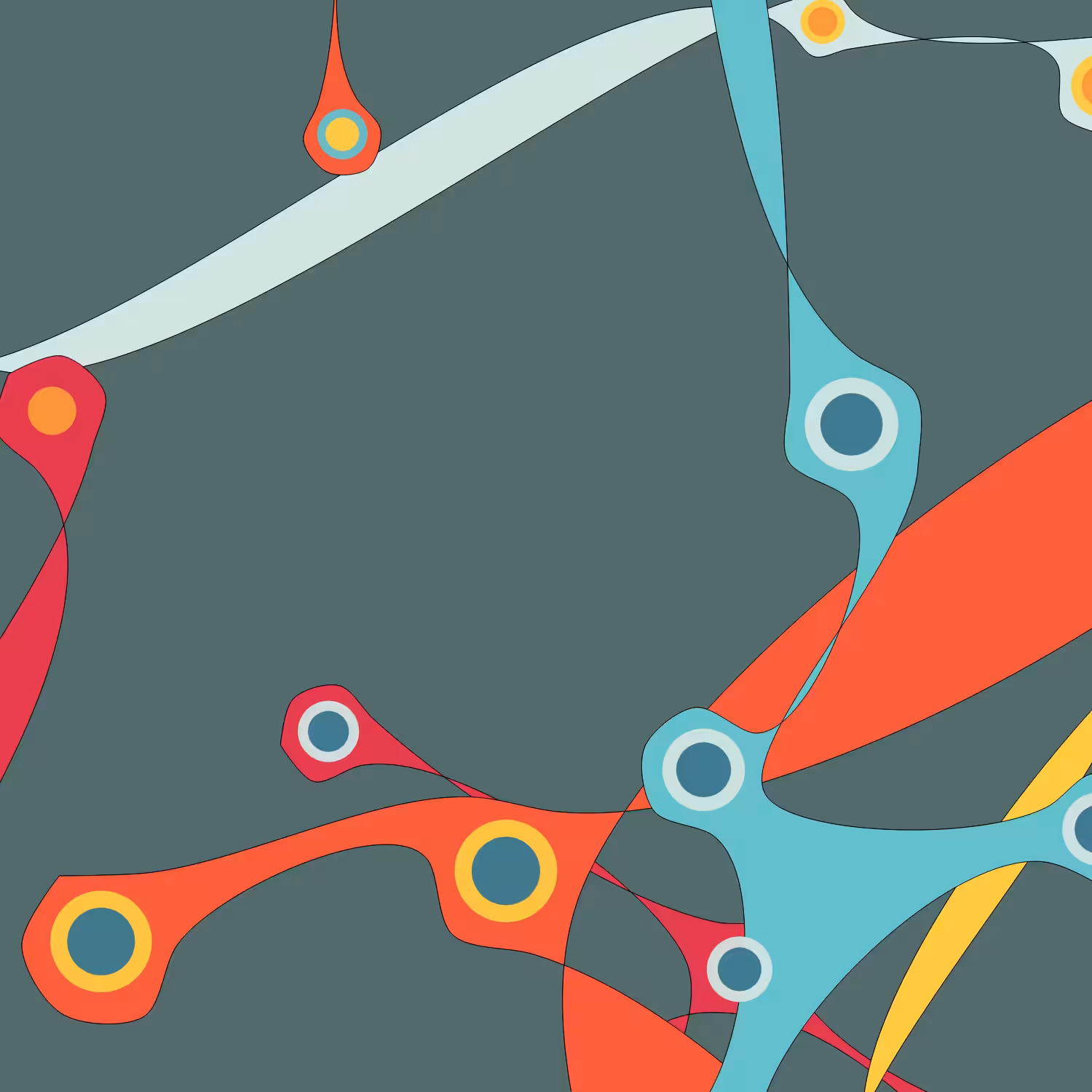 Geometric colorful shapes (Free edition) #39