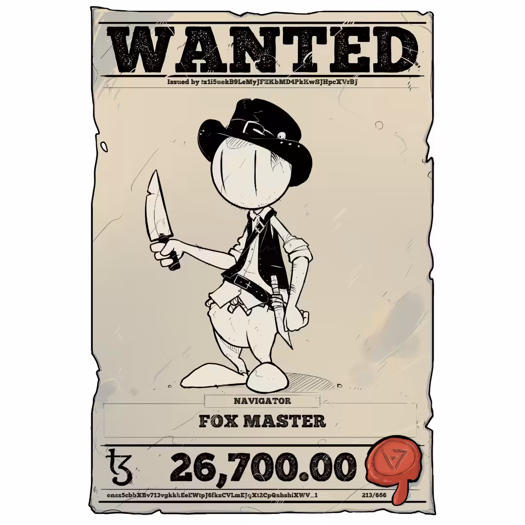 FOX MASTER | TEZOS PIRATE 213/666