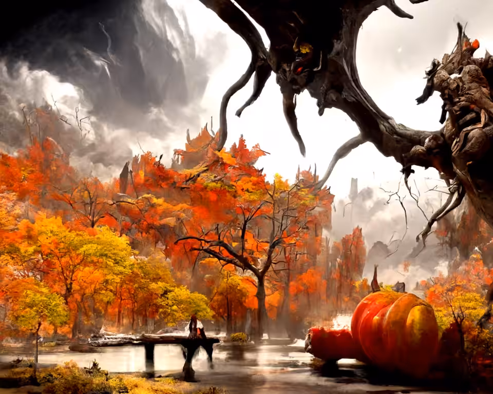 Autumn tree demon I