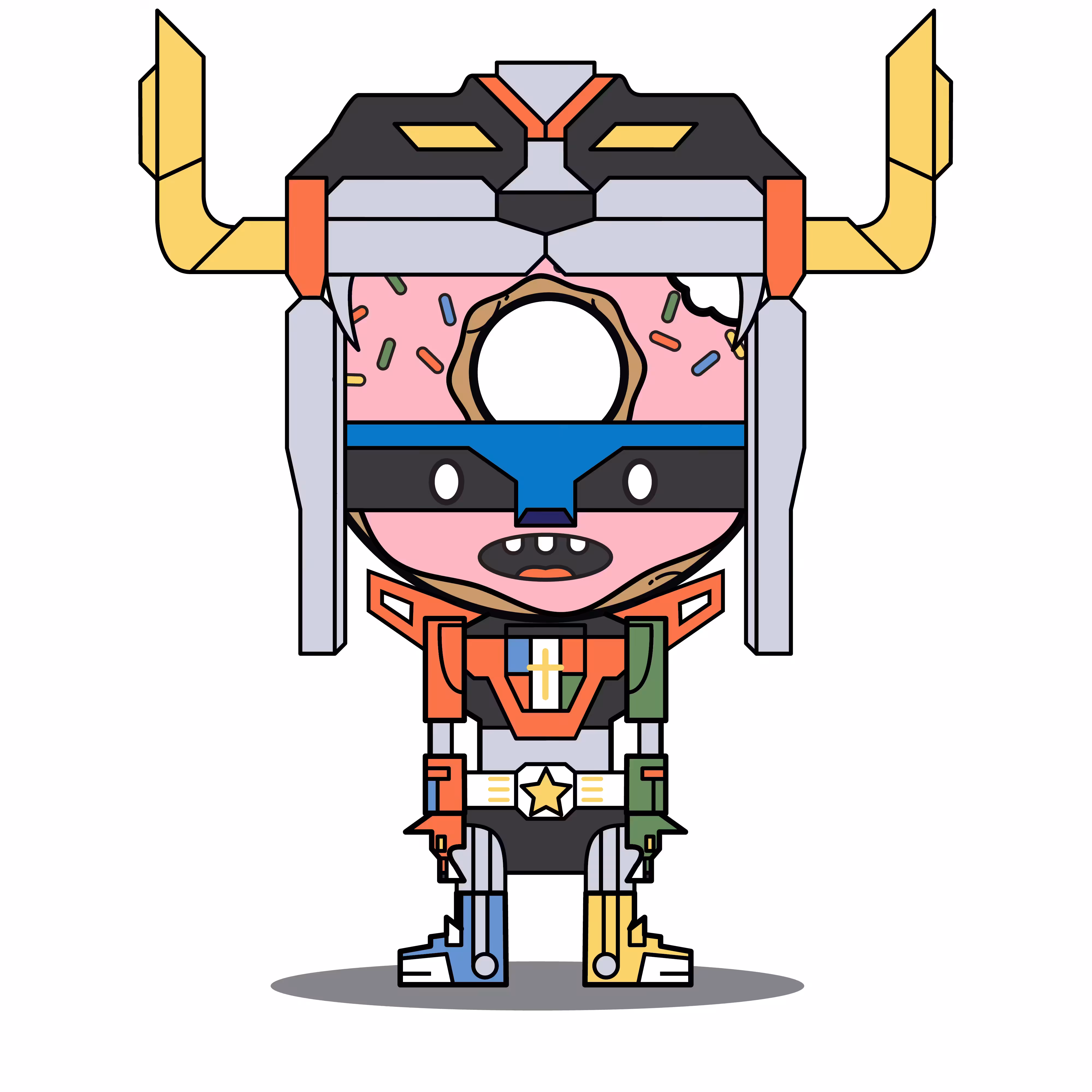 Butternut Deluxe 1s: Voltron Deluxe “DONUT HEADS” - #91