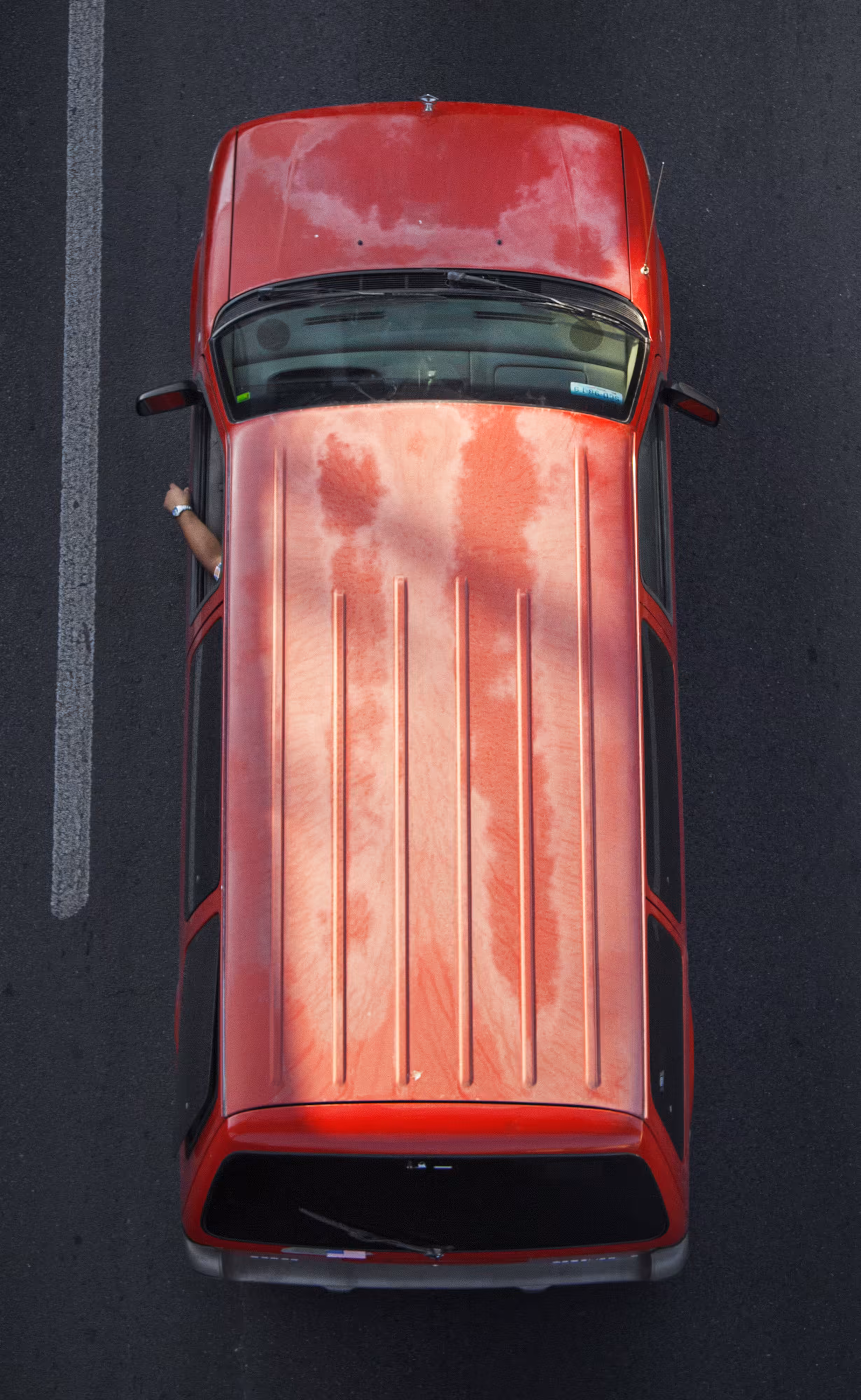 Urban Transportation; Red Trucks