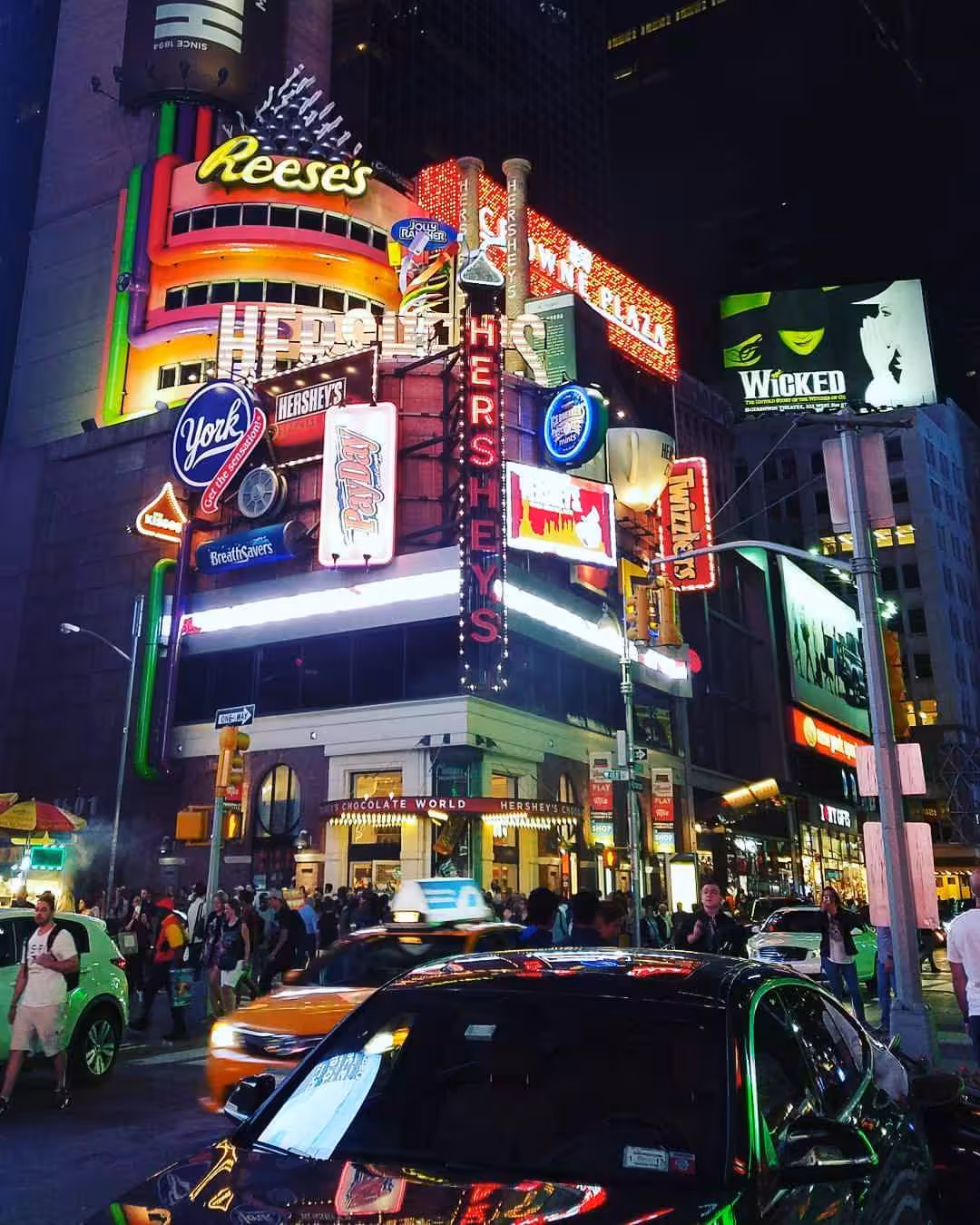 Hershey`s chocolates in Times Square NYC 2016 - 7 years ago 
