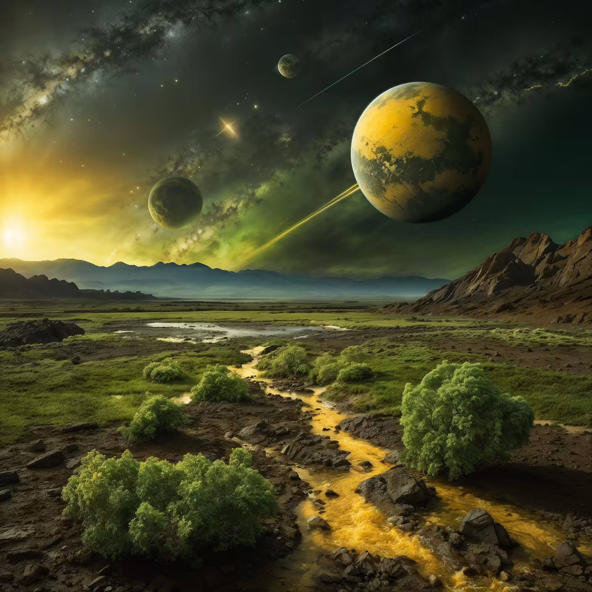 Celestial Visions: "Universe's Canvas"