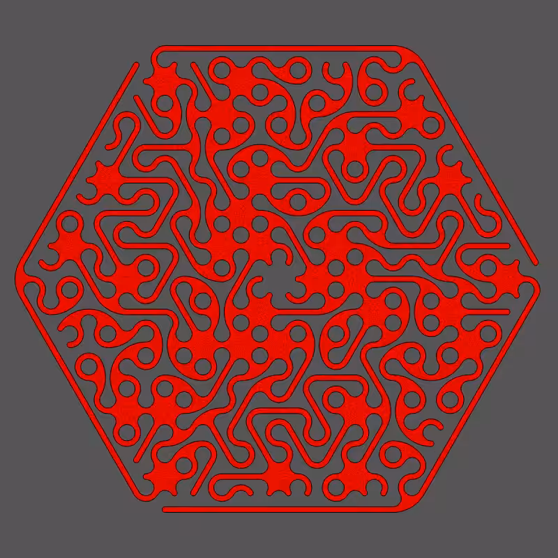 Threefold Symmetry - Dark Variations #186