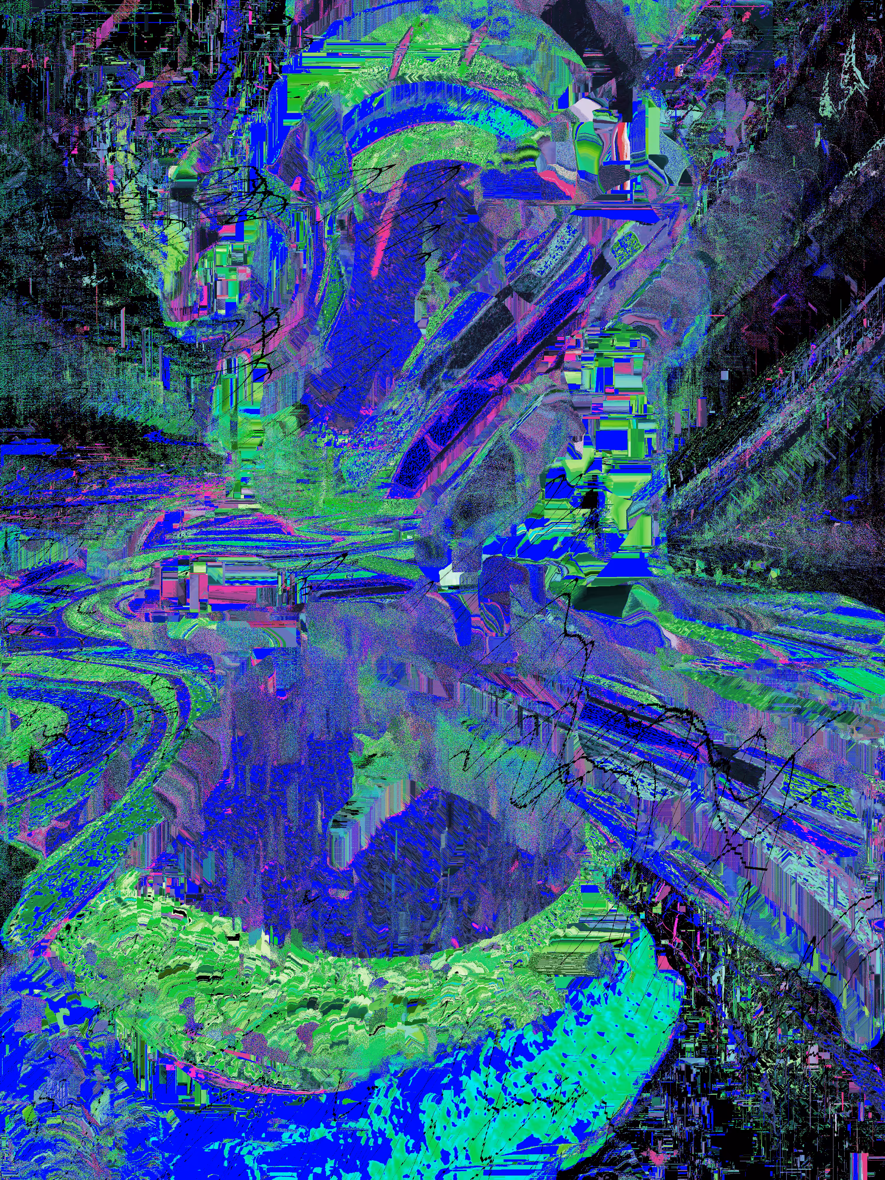 The serpent emerges and cracks the matrix