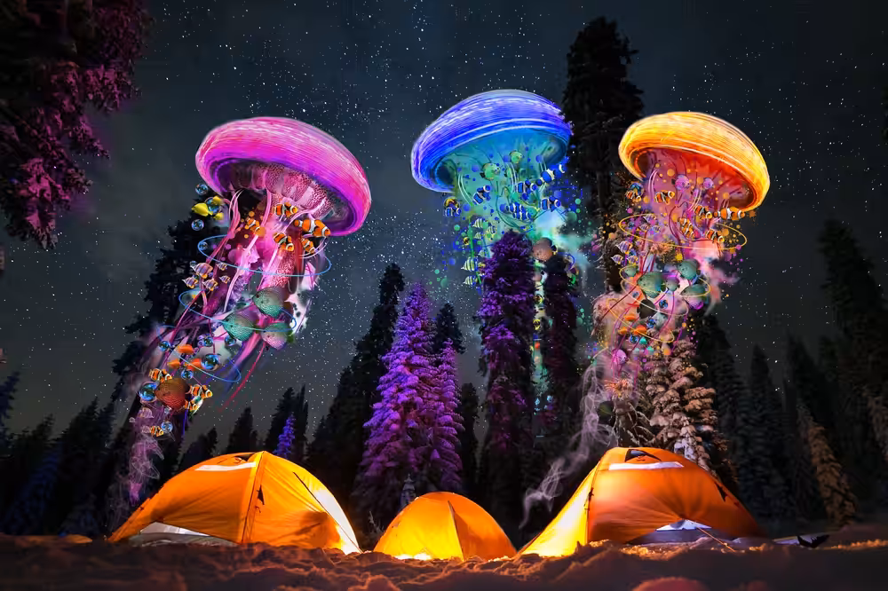 Electric Jellyfish World Camping #5