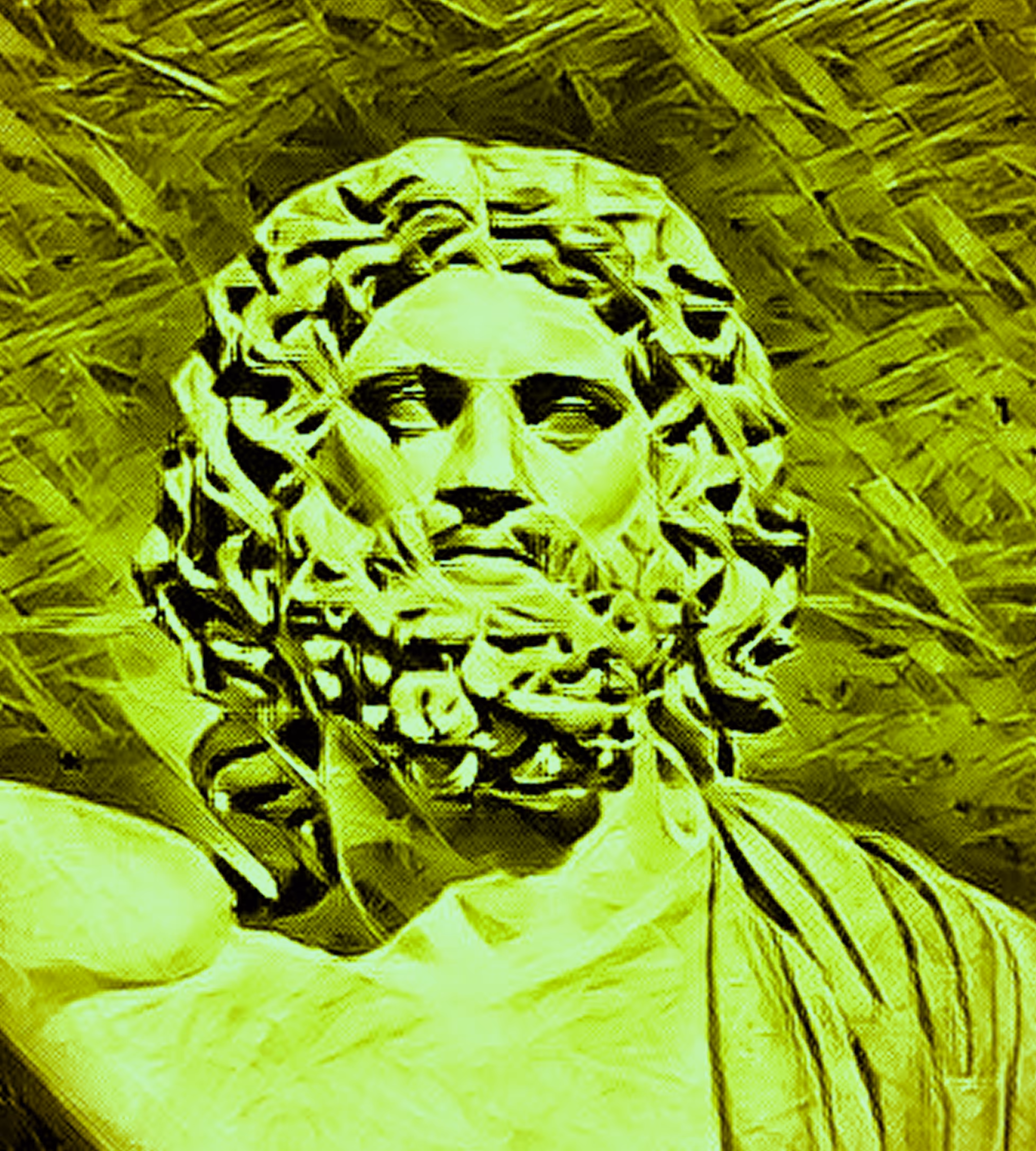 1/100 God Zeus Crypto Gods Portrait Emerald Series by SOLLOG for Tezos