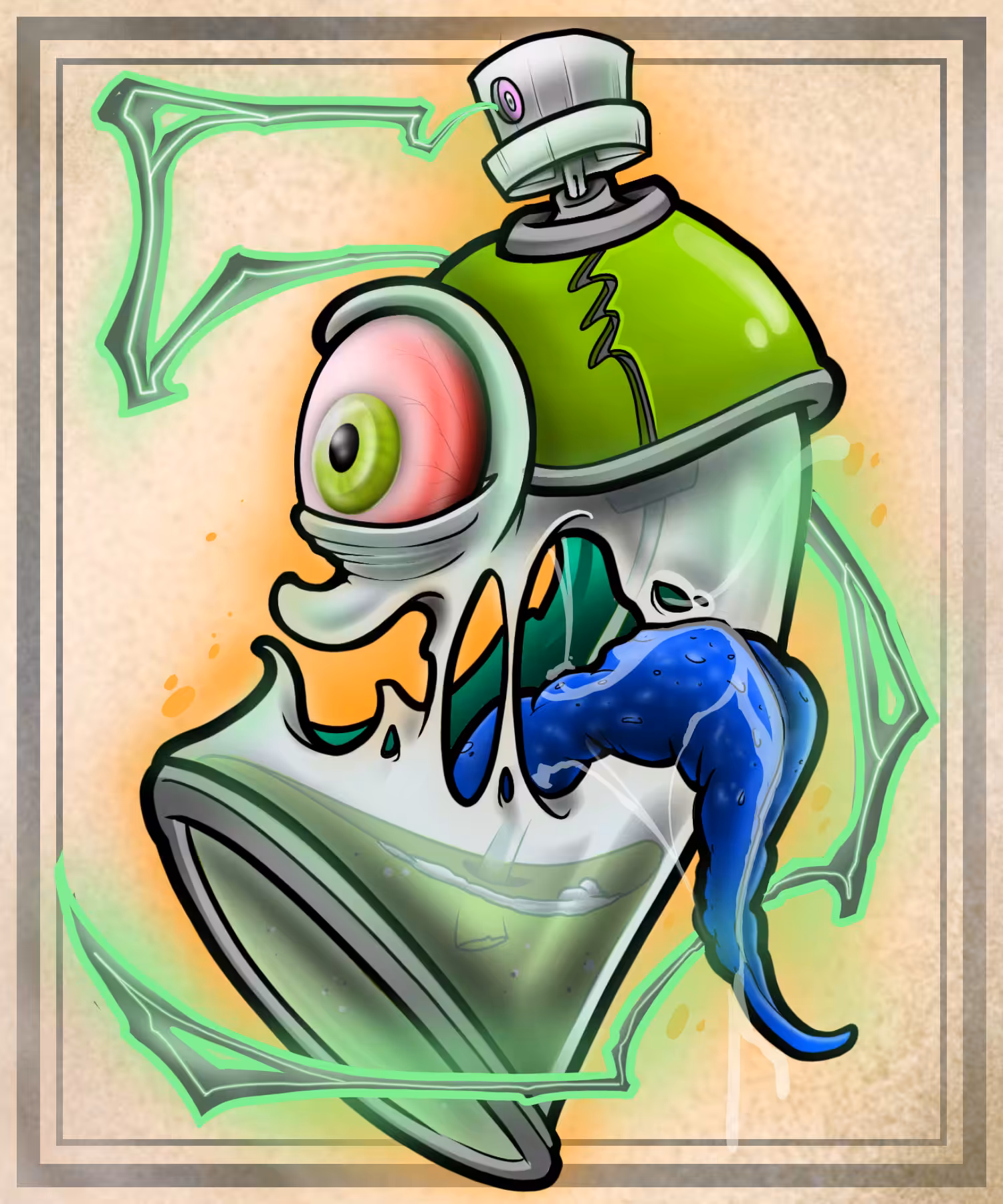 Tsukumogami Spray Cans #2