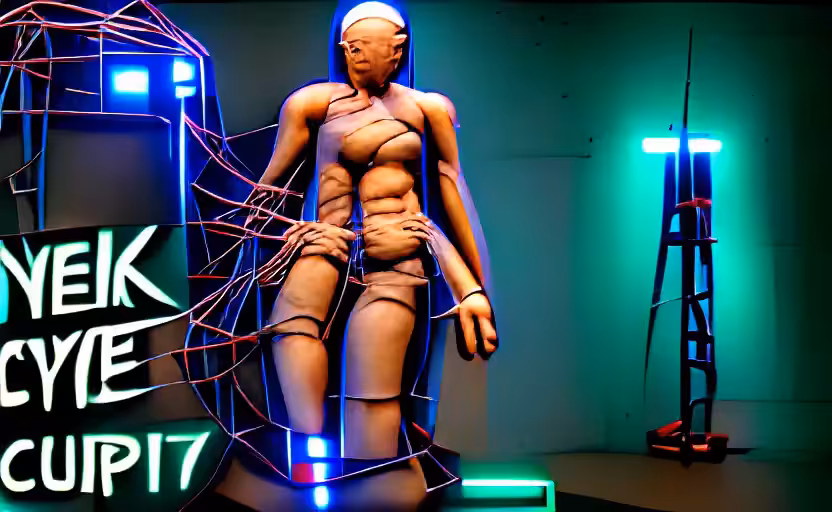 Cyberpunk Sculpture 3