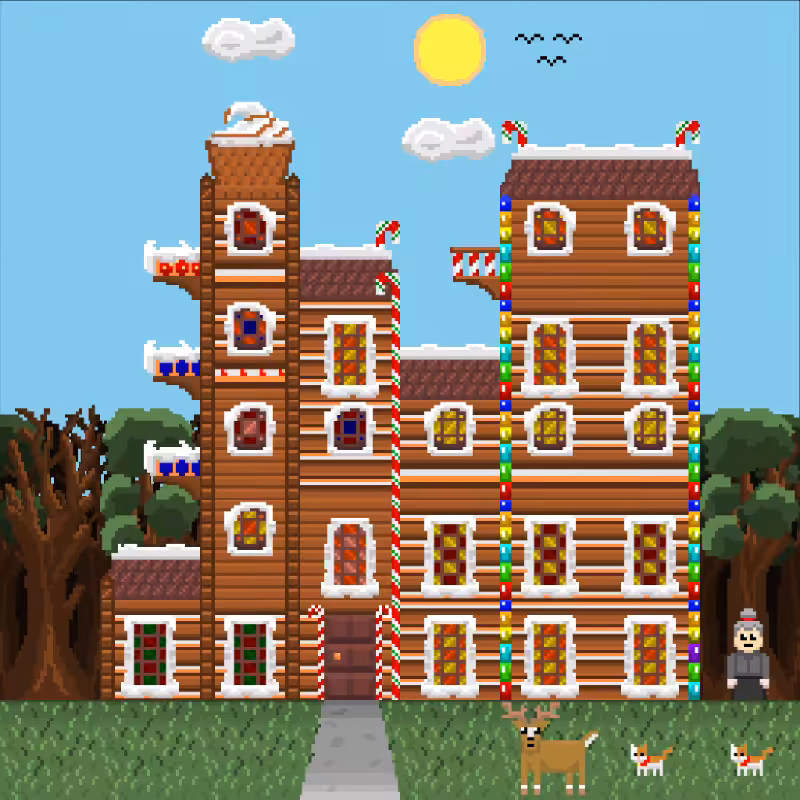 2D Mansion Candy House #100