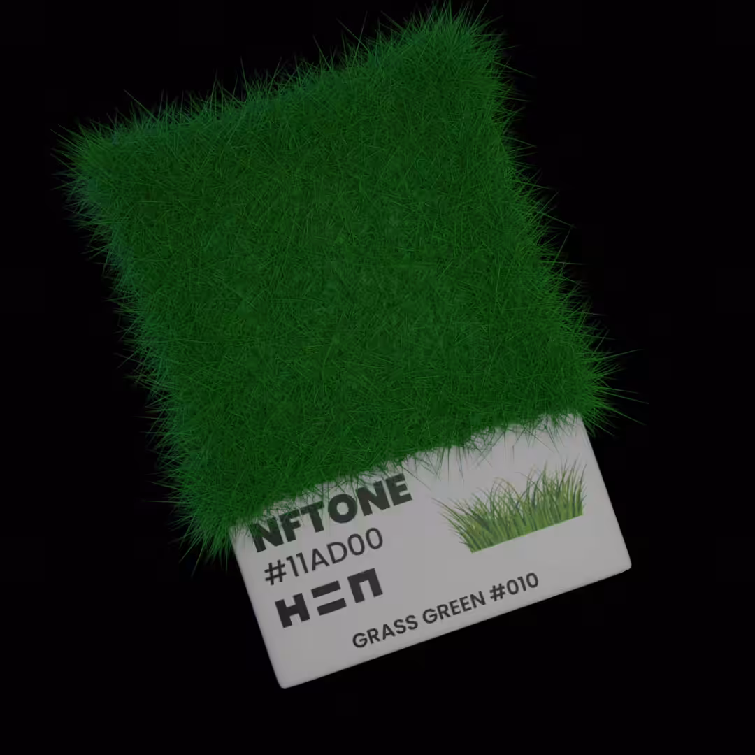 NFTONE - Grass Green - #010 - H=N Material Swatches Collection