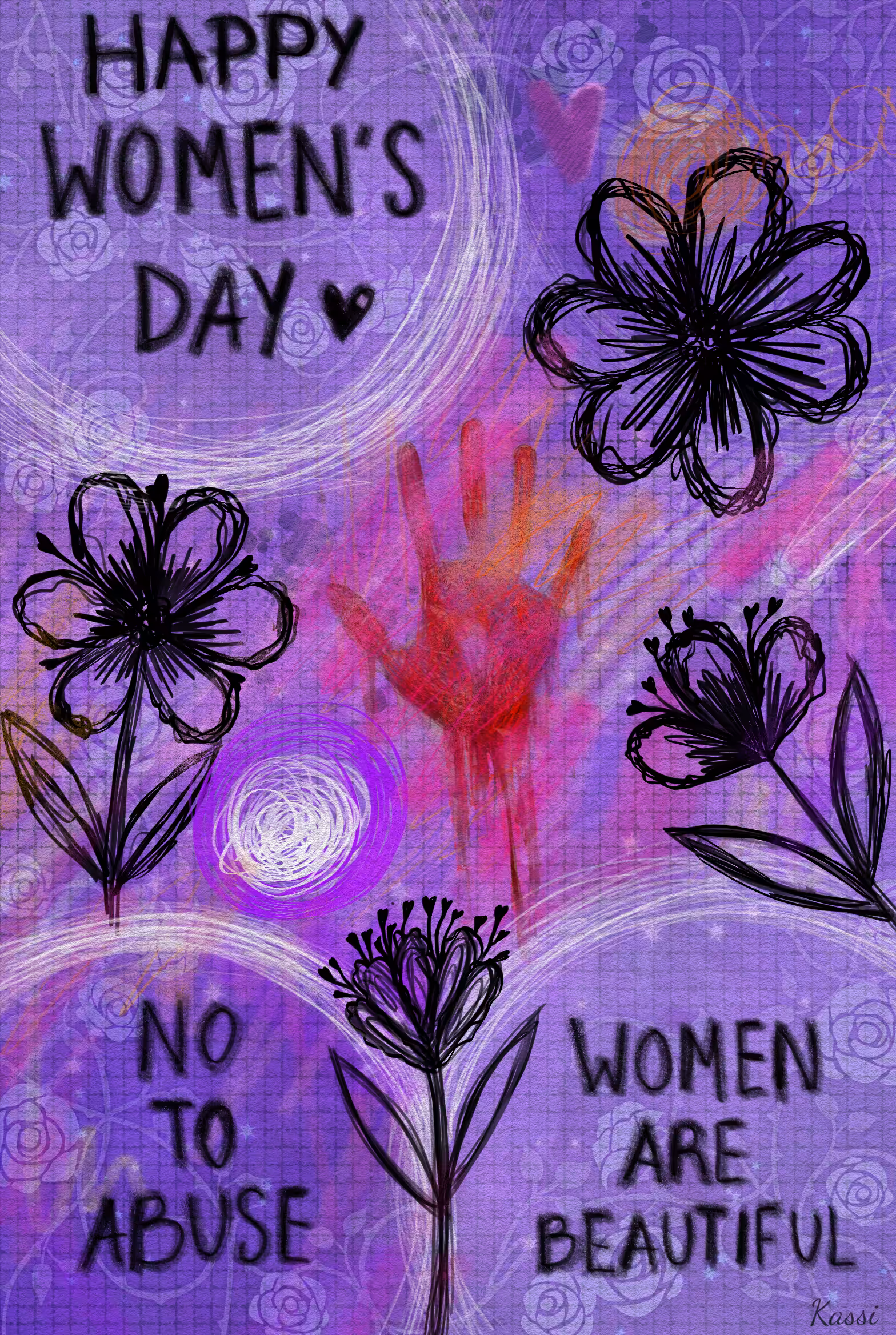 "Happy Women's Day♀️💜" 