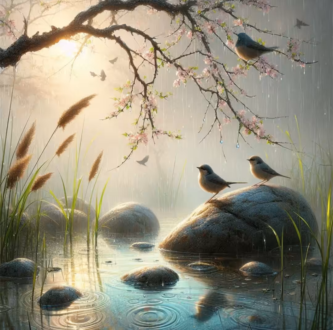 Rainy day serenity🌈