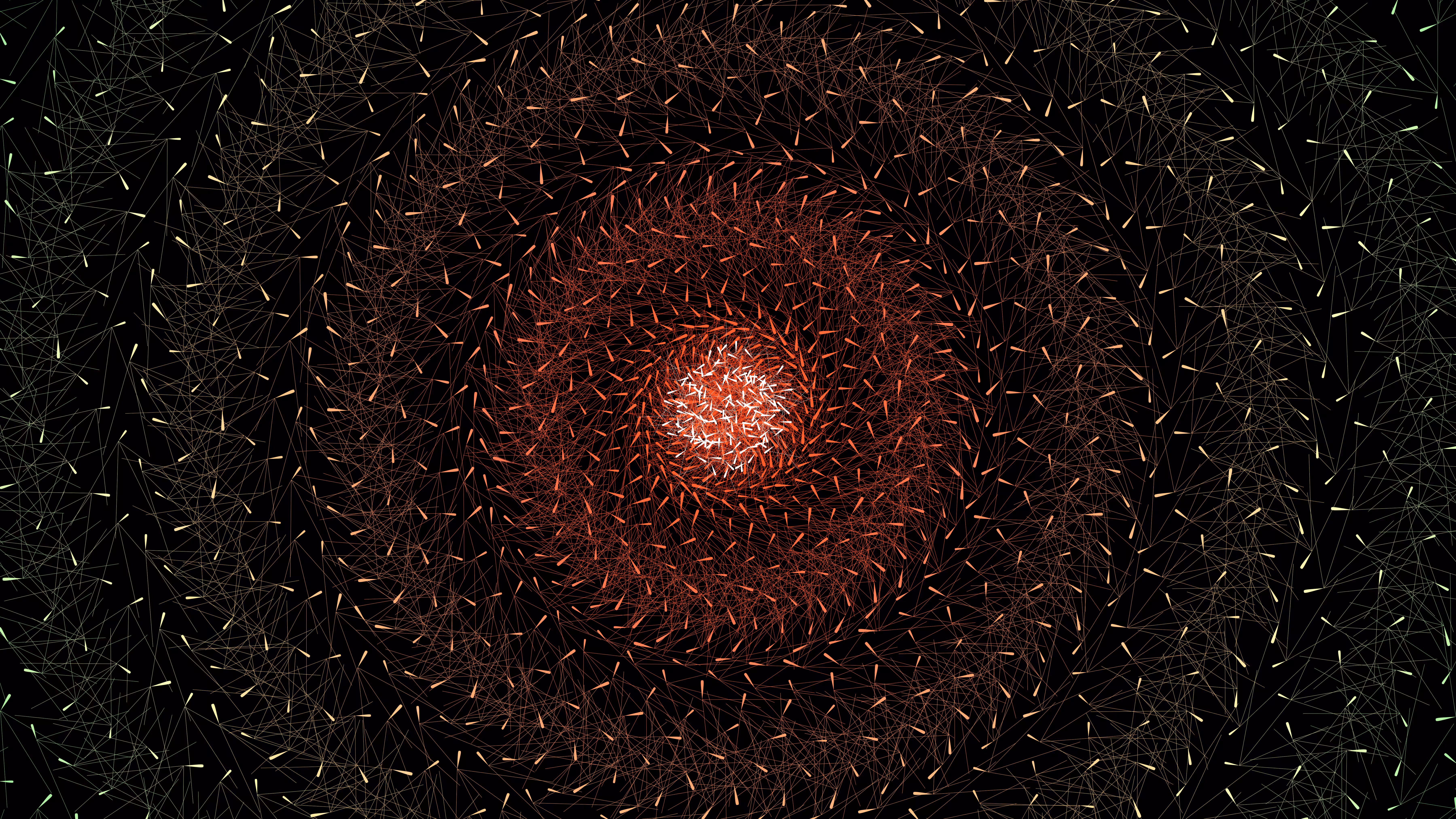 Spiral Seeds (Fiery Dark)