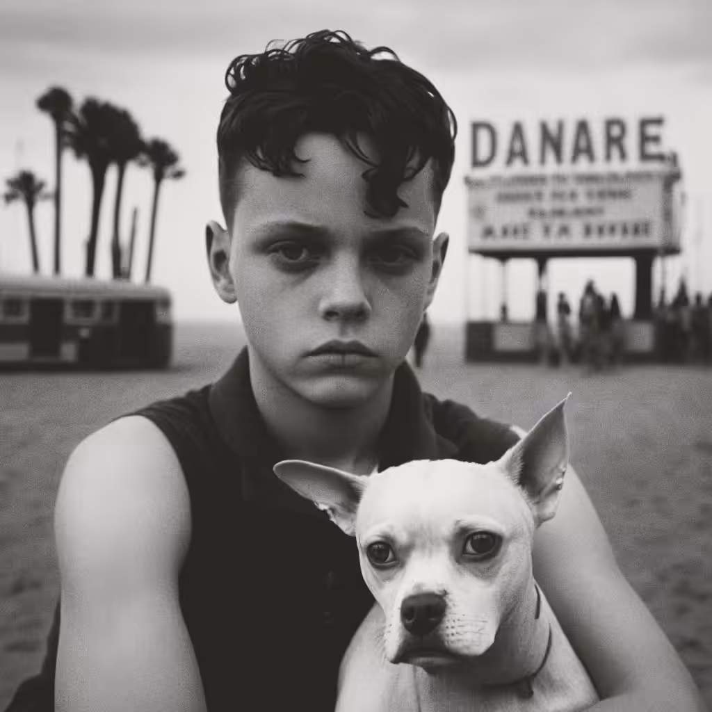 Tyler and his dog