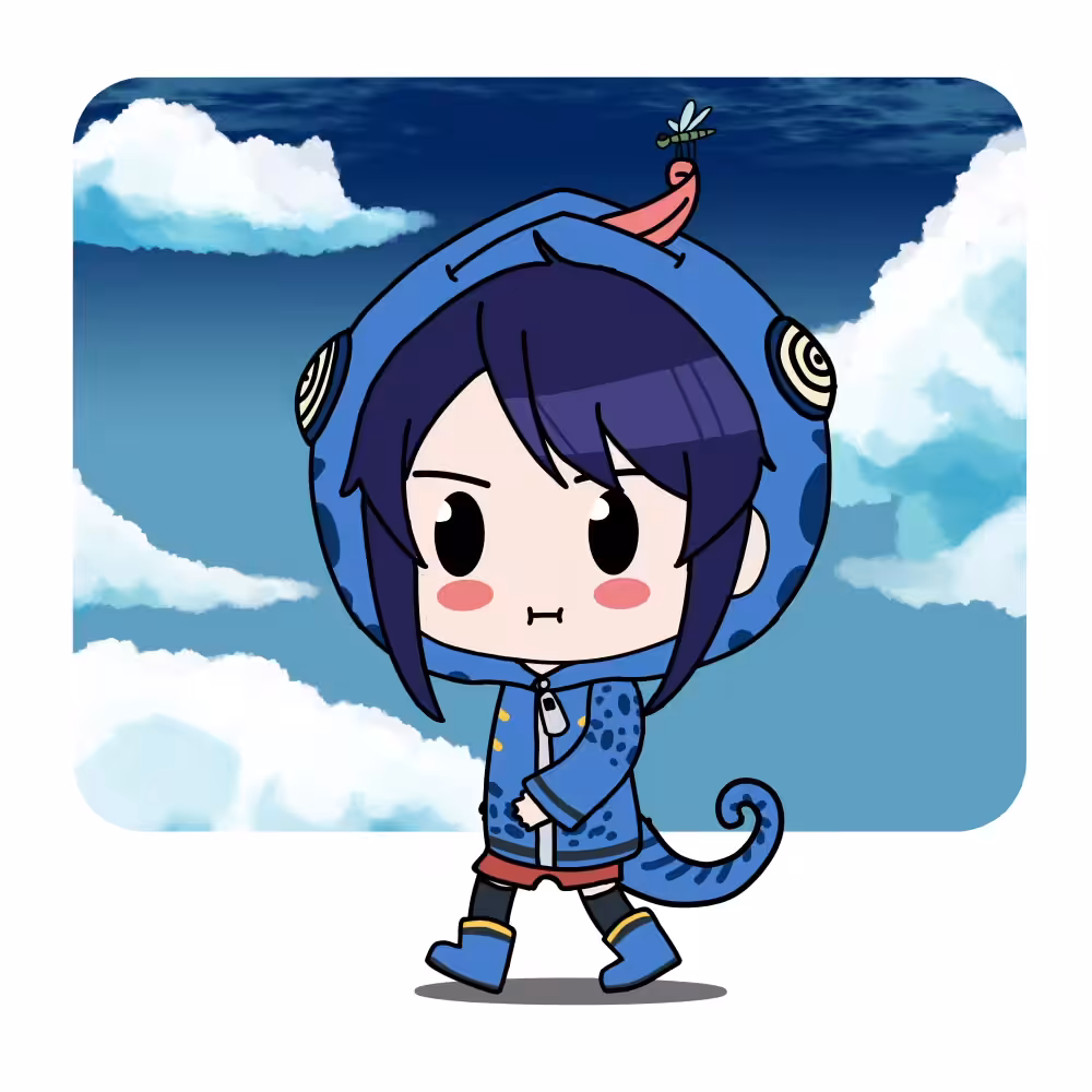 Go BaBy Go !! #210 [Blue Chameleon - Mascot Girl]